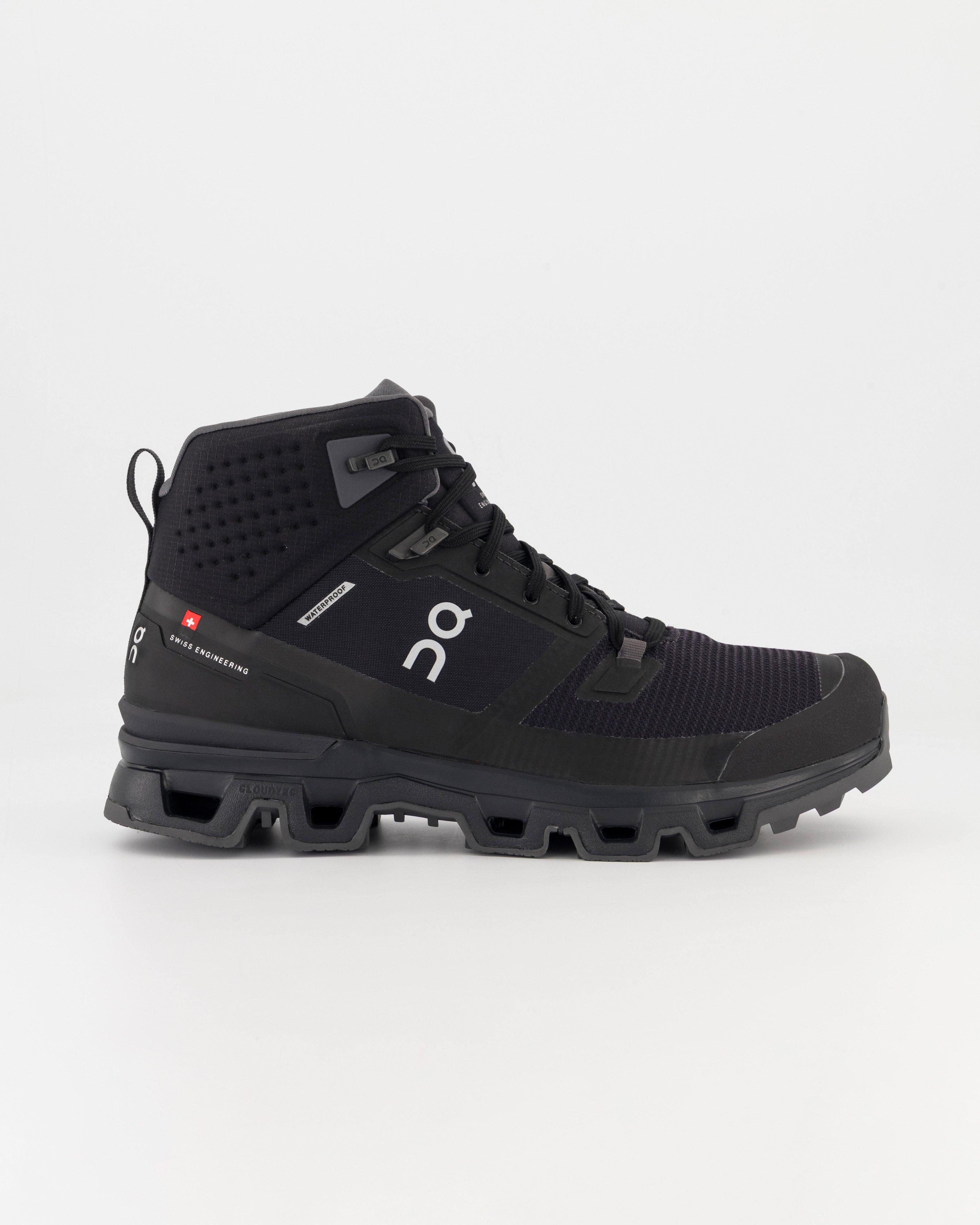 ON Men's Cloudrock 2 Waterproof Hiking Boots -  Black