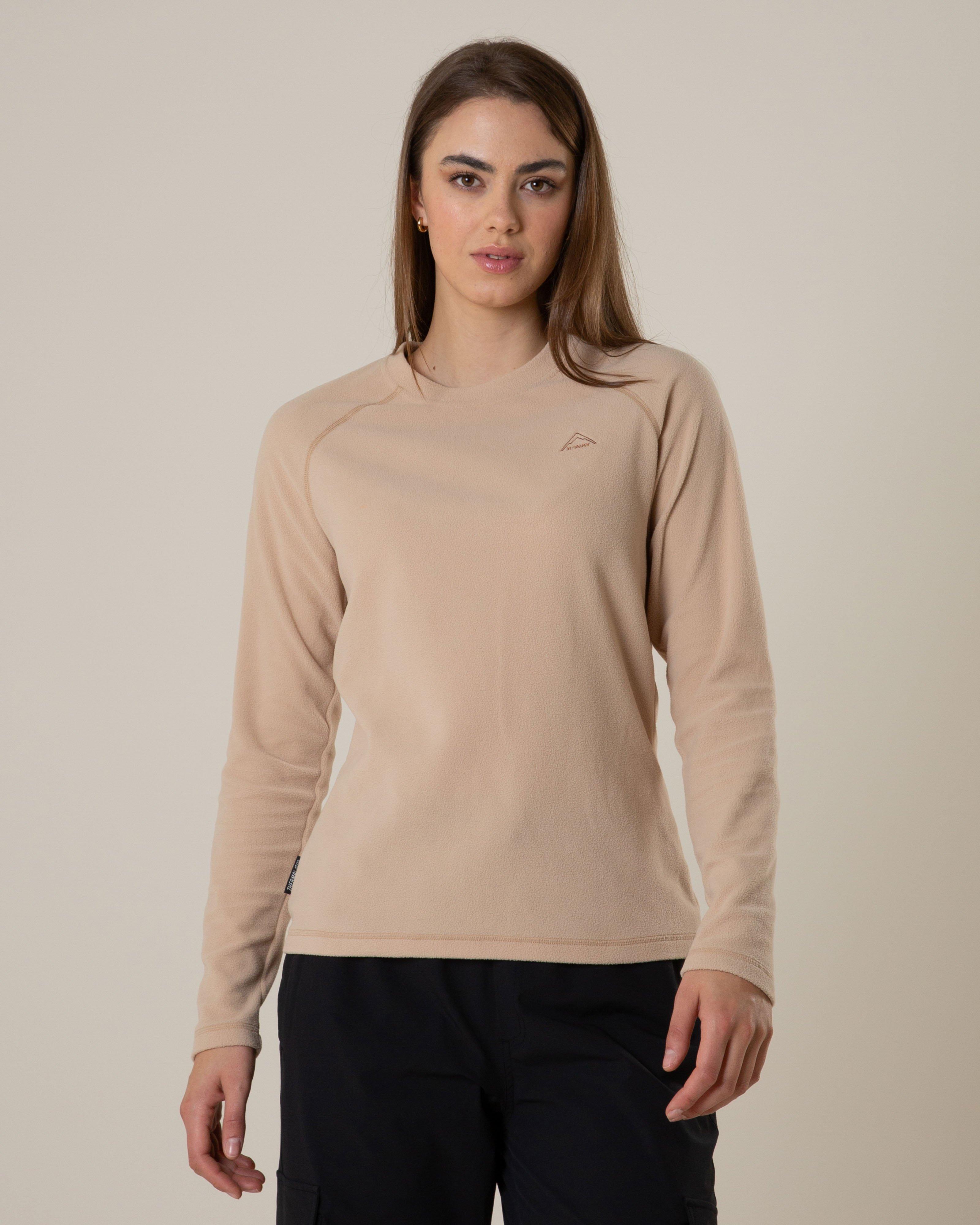 K-Way Women's Scarlet Crew Neck Fleece Top -  Driftwood