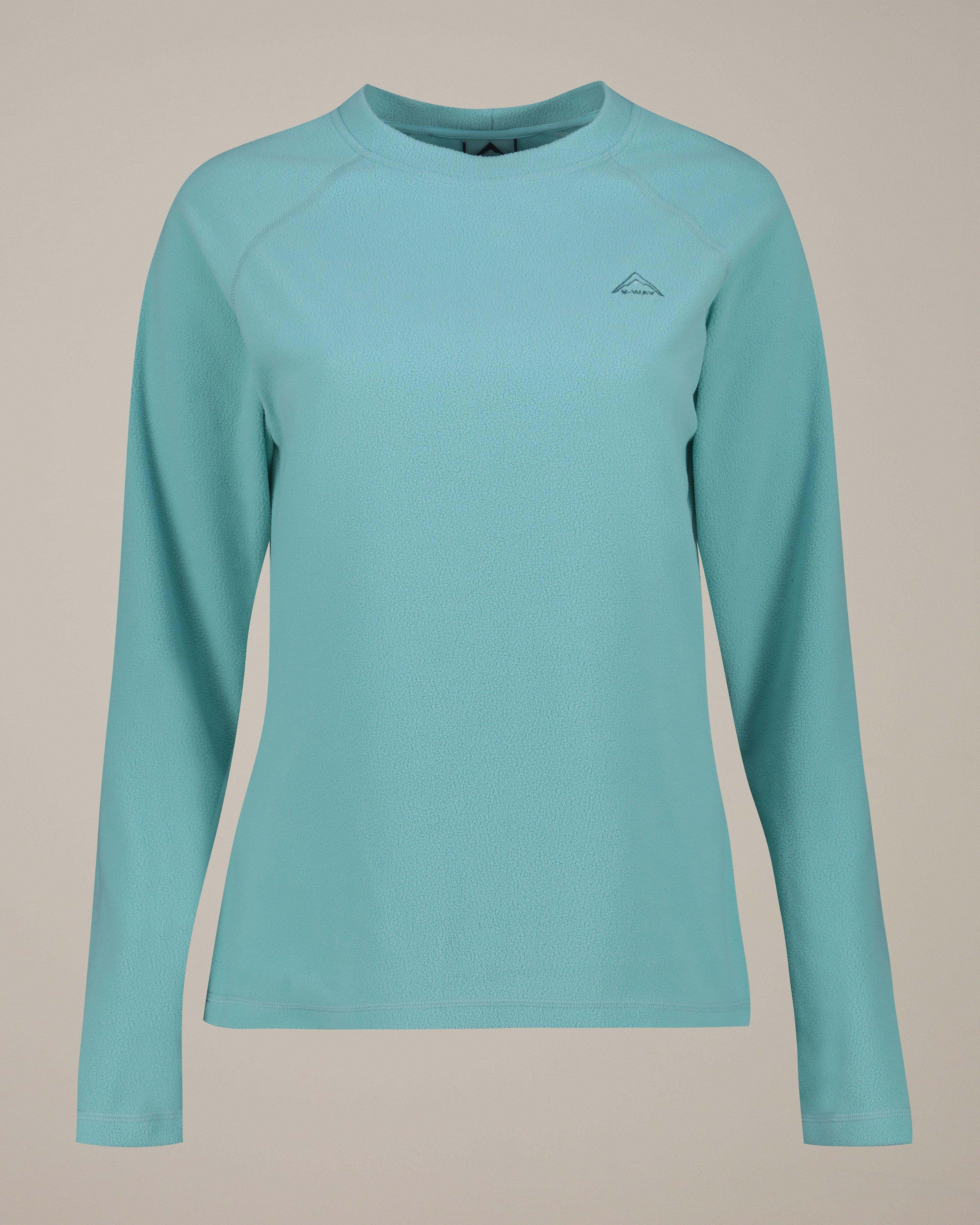 K-Way Women's Scarlet Crew Neck Fleece Top -  Aqua