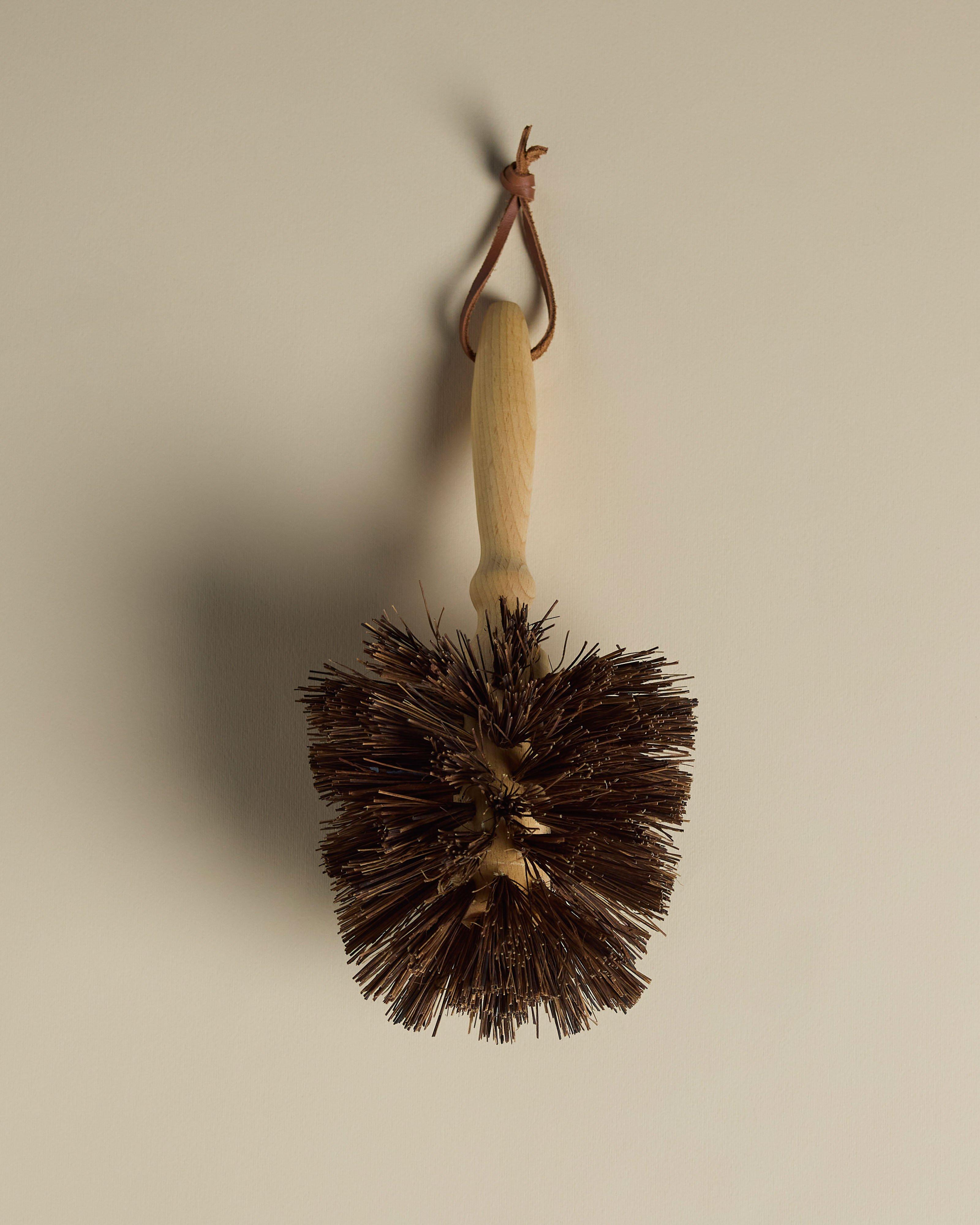 Redecker Flower Pot Brush -  Brown