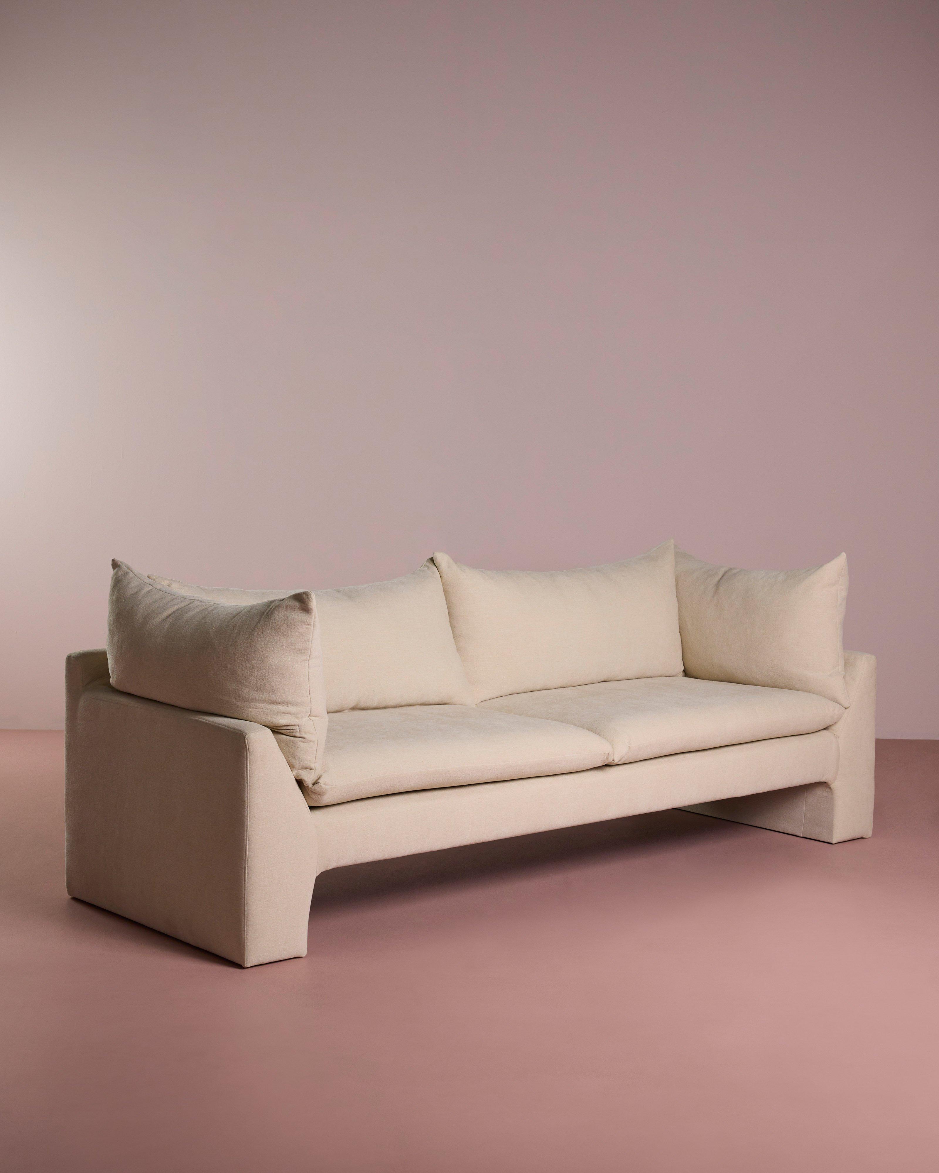 Presley Textured Couch -  Stone