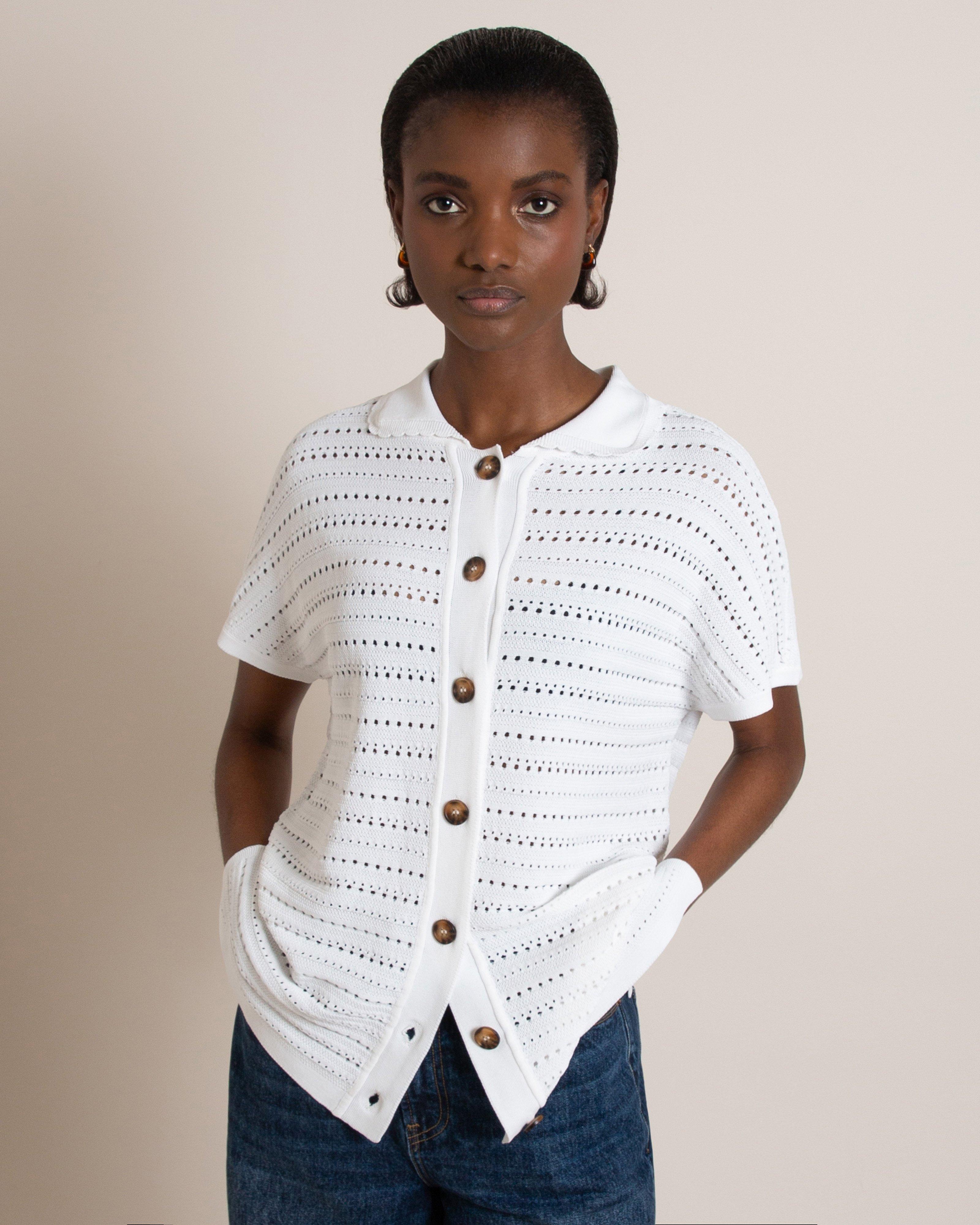 Gracie Open Knit Vest - Poetry Clothing Store