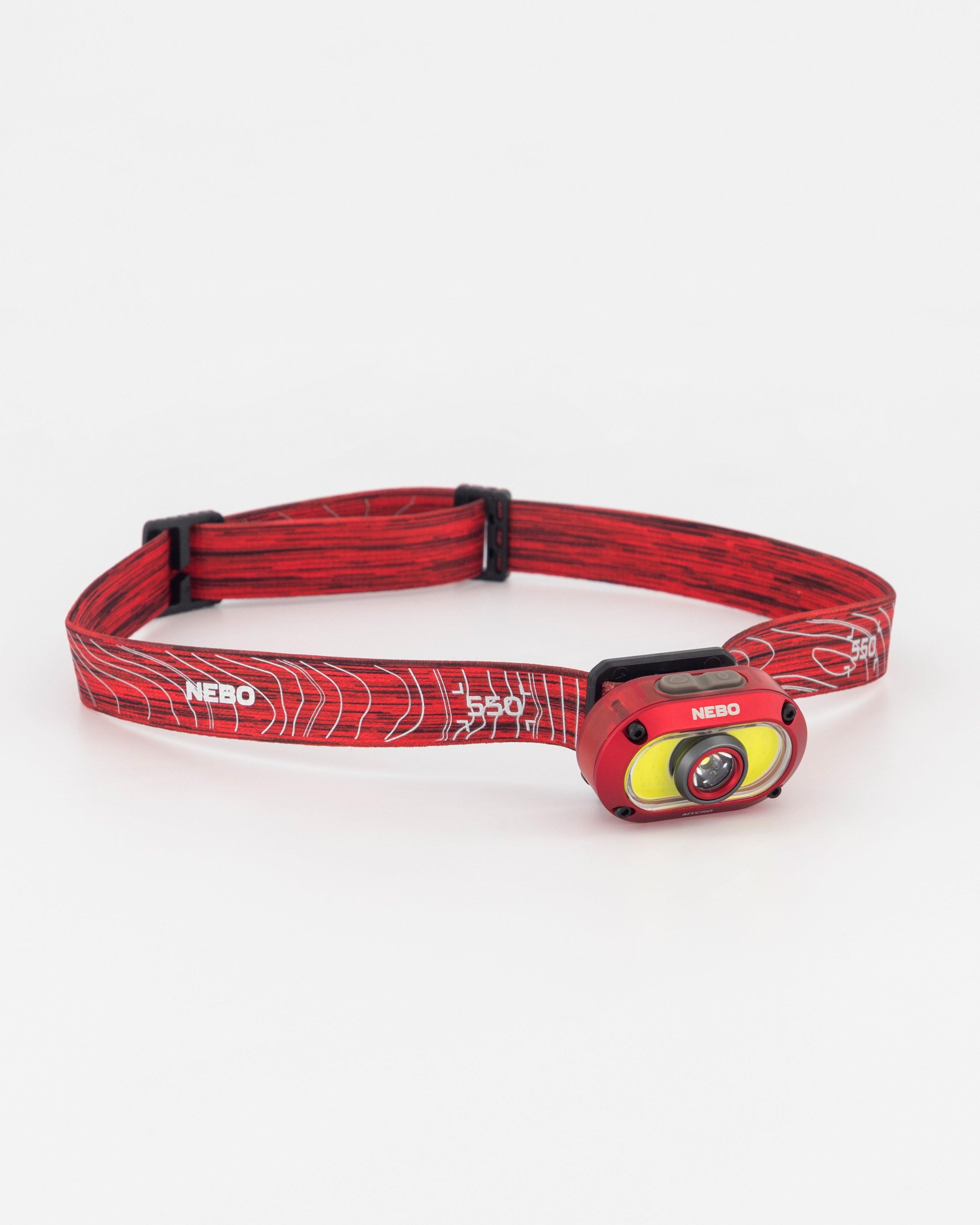 Nebo Mycro 550 Lumen Headlamp -  Red