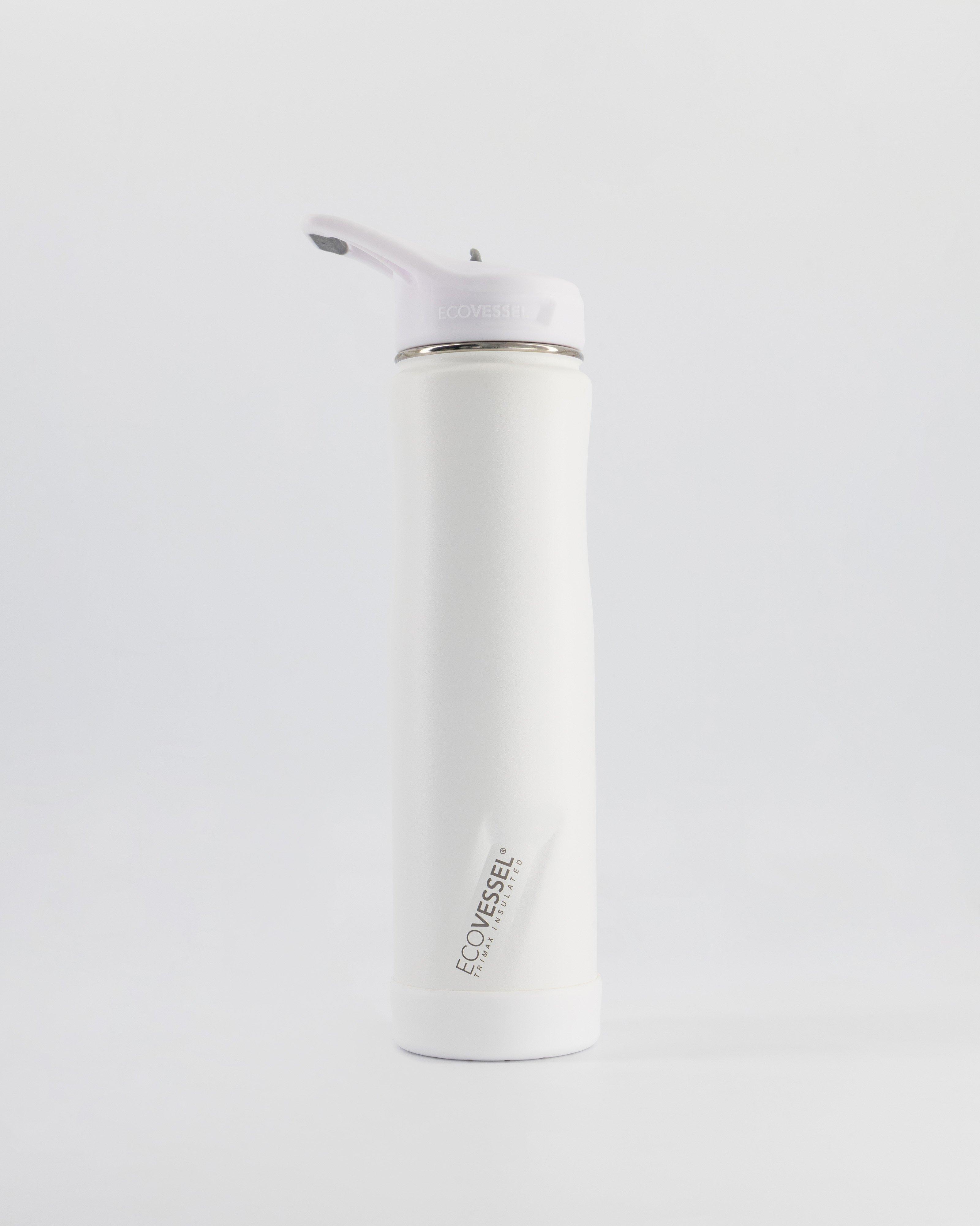 Ecovessel 709ml Summit Flip Spout Trimax Insulated Bottle -  White