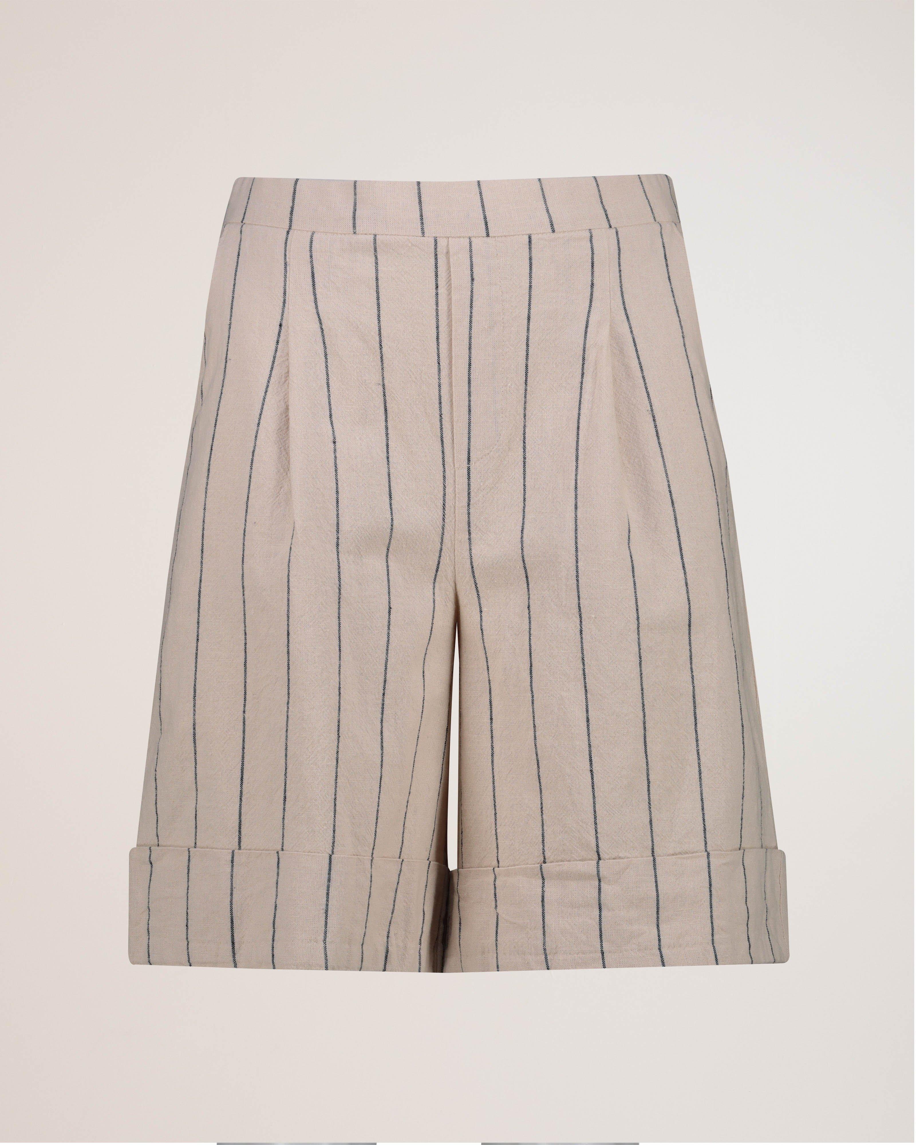 Rare Earth Women’s Abby Striped Shorts -  Milk