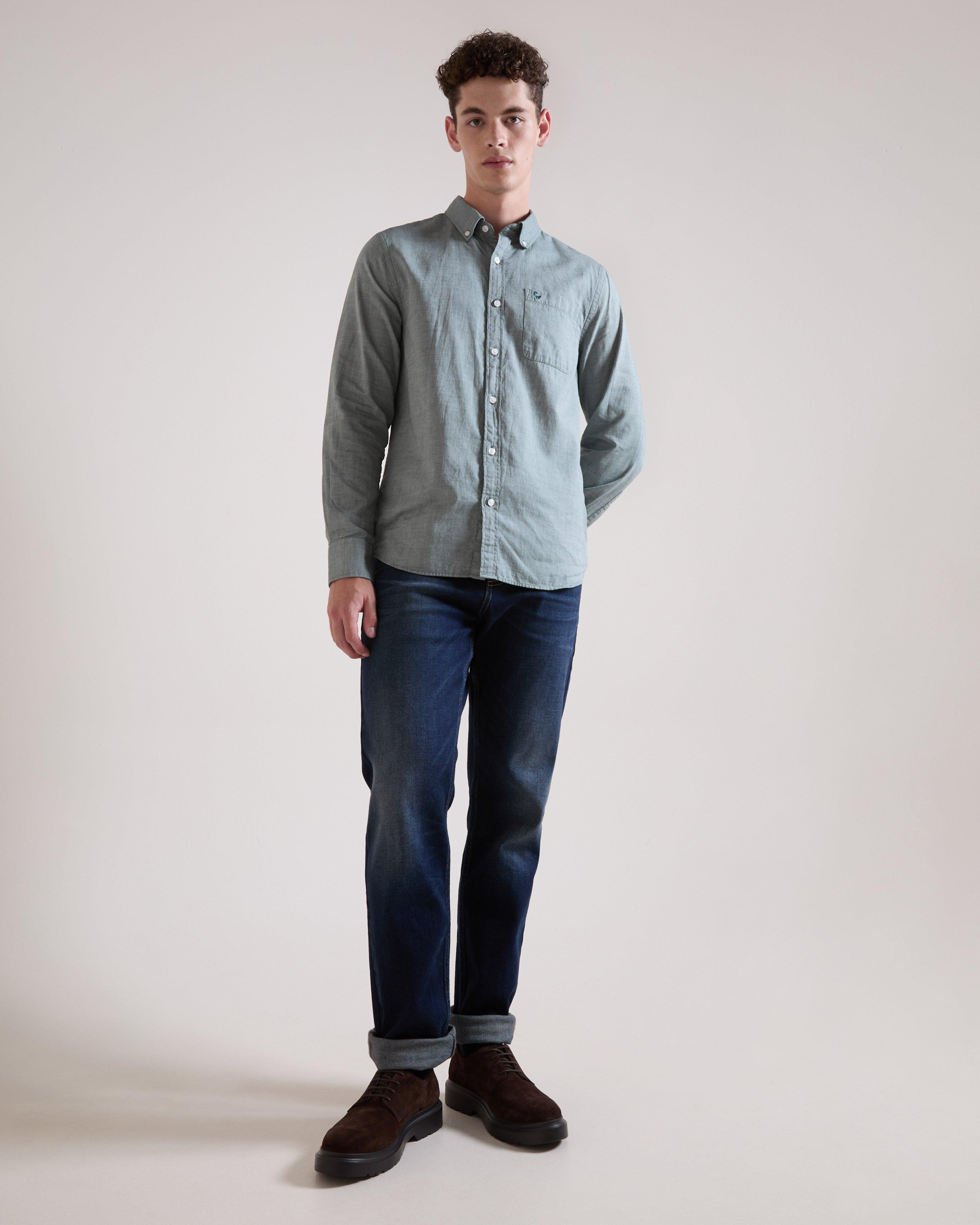 Men's Zack Textured Shirt | Old Khaki
