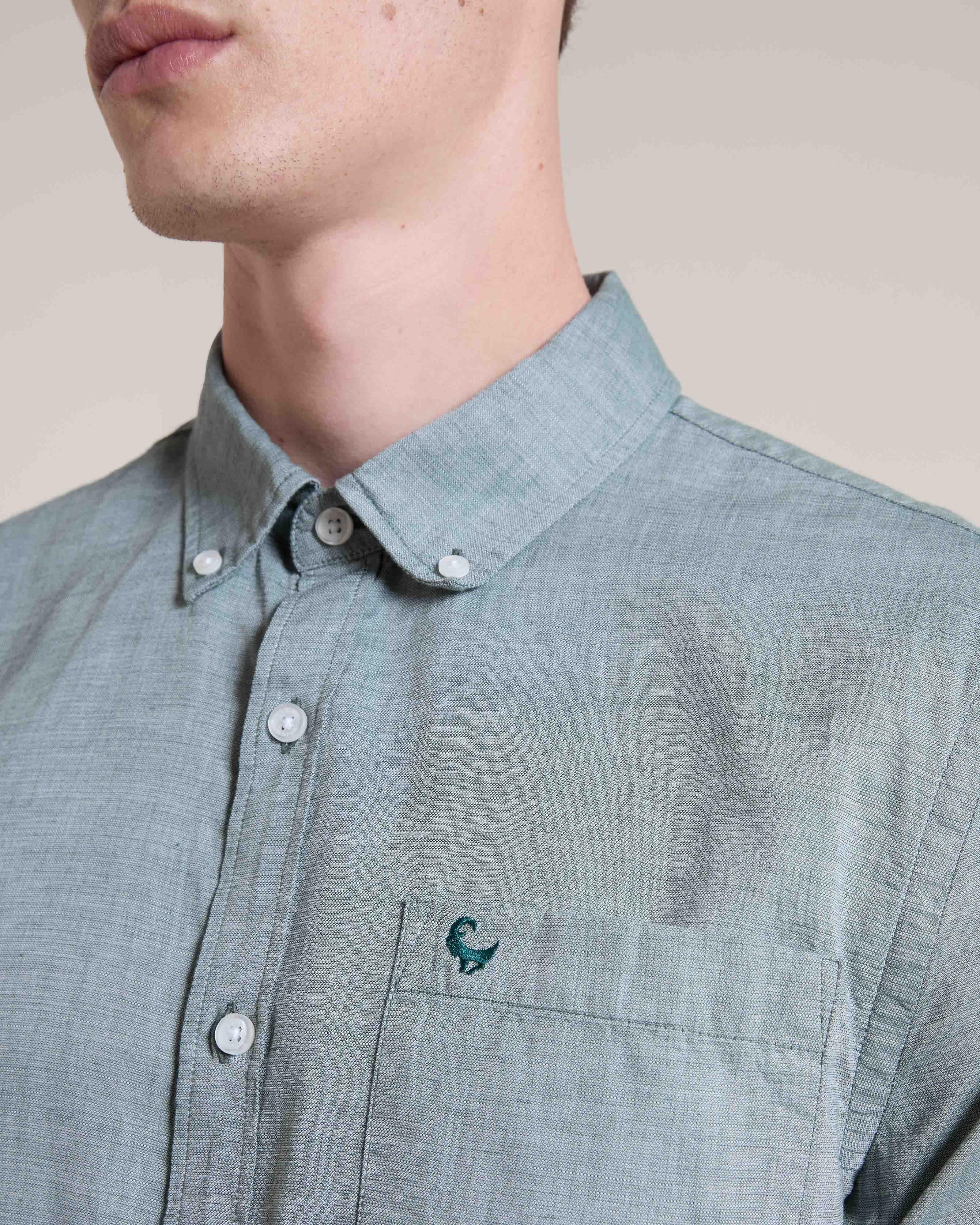 Men's Zack Textured Shirt | Old Khaki
