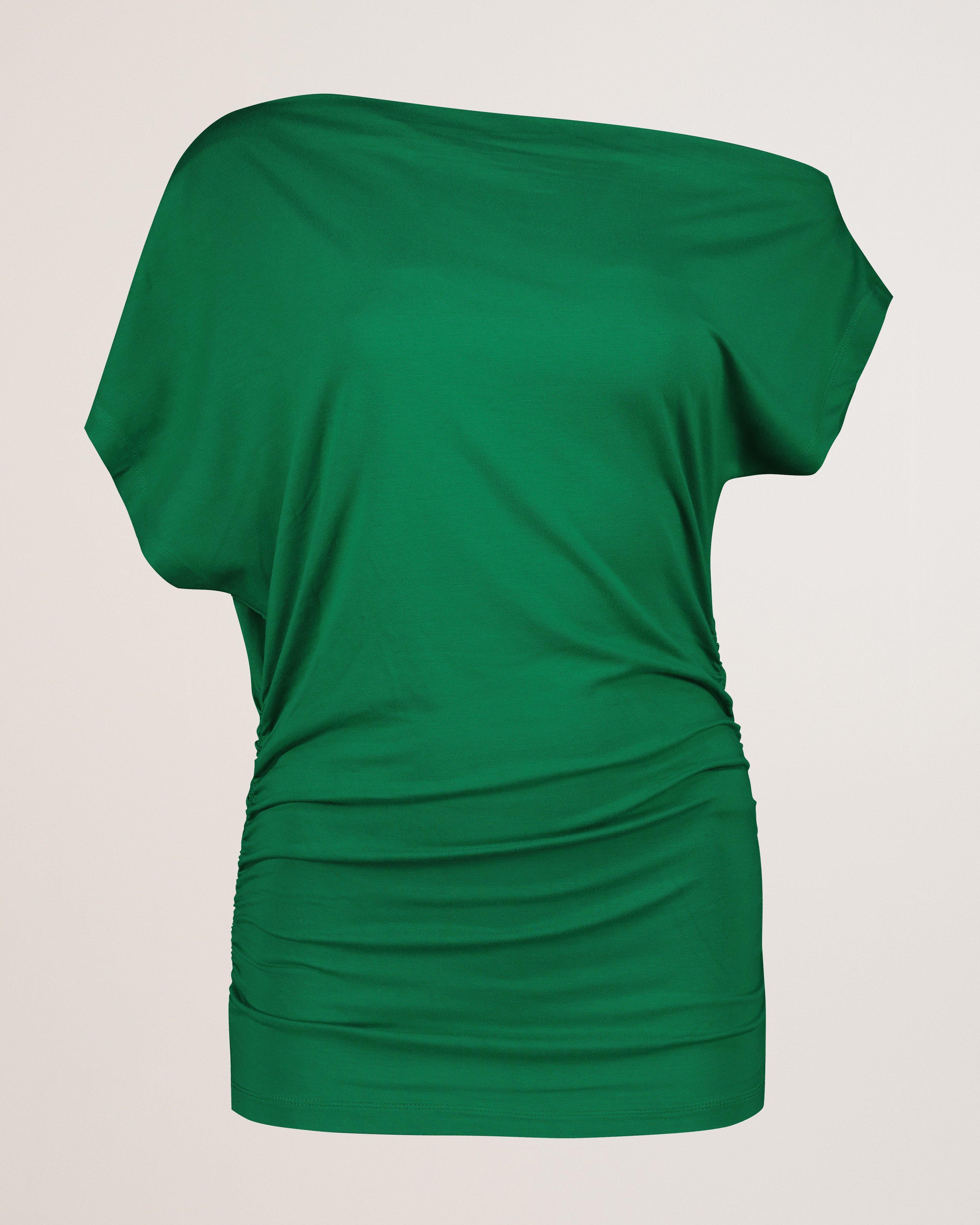 Womne's Saskia One Shoulder Top | Old Khaki