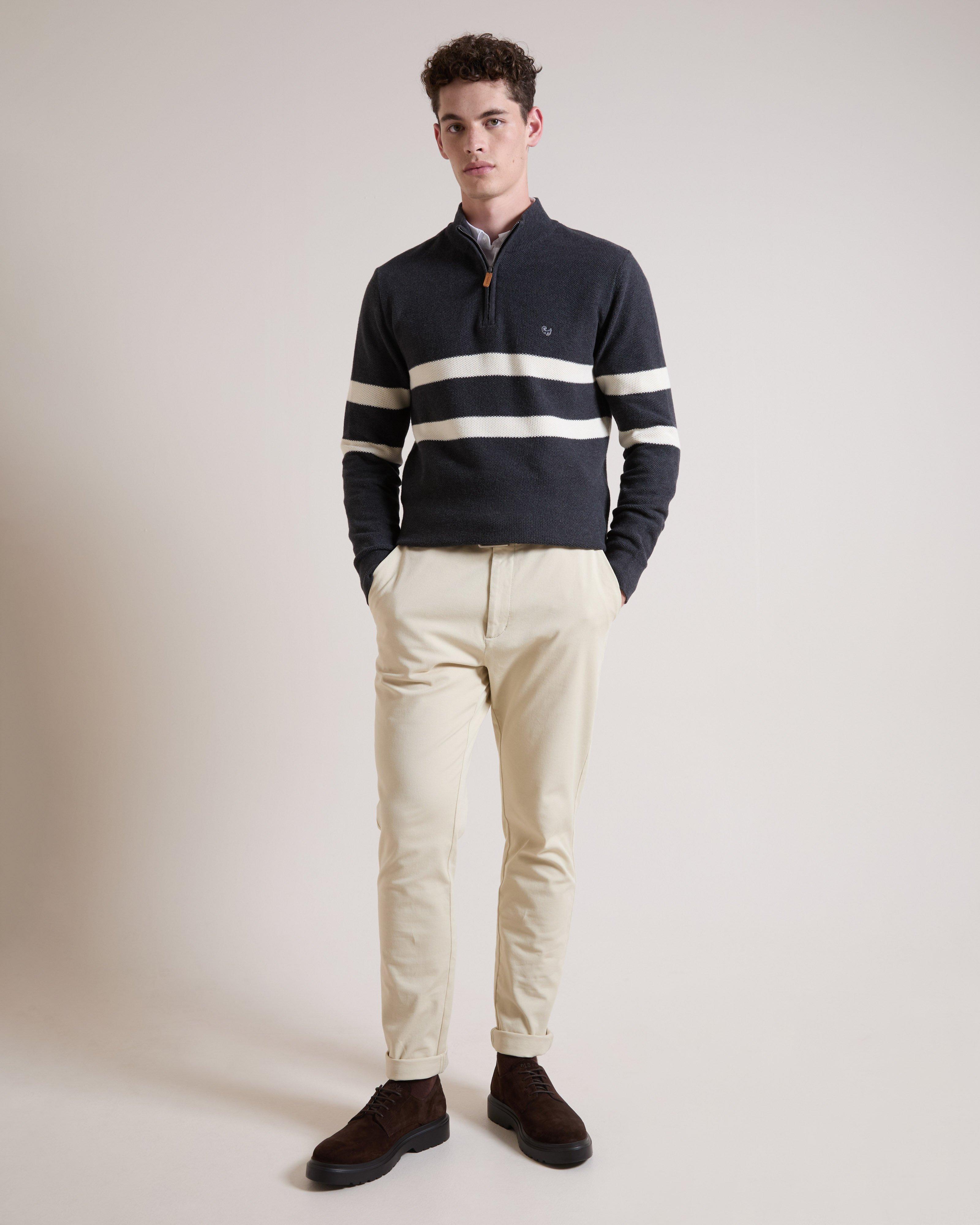 Old Khaki Men's Ezra Textured 1/4 Zip Knit | Cape Union Mart