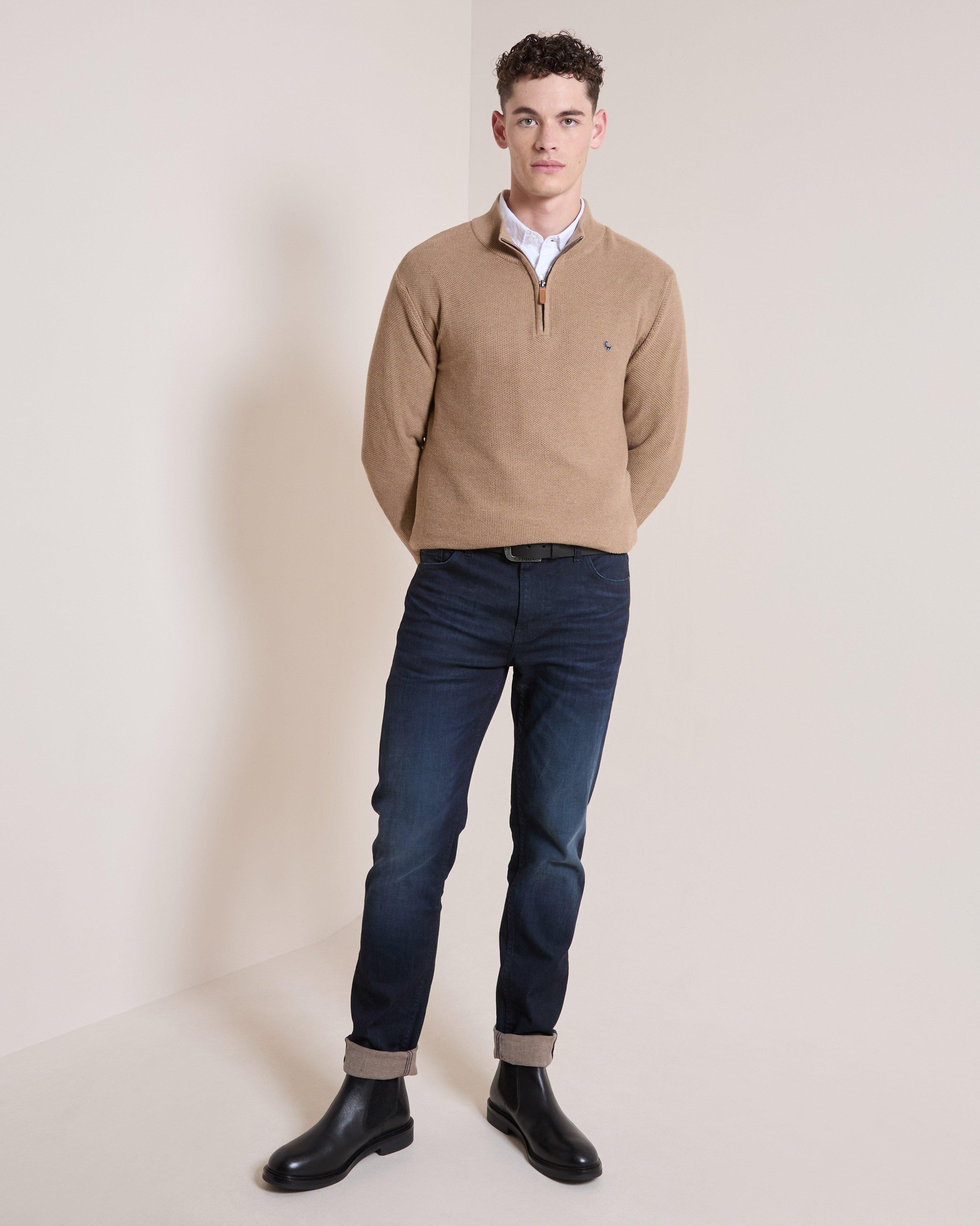 老GUY 品 Old Khaki Men's Ezra Textured 1/4 Zip Knit | Cape Union Mart