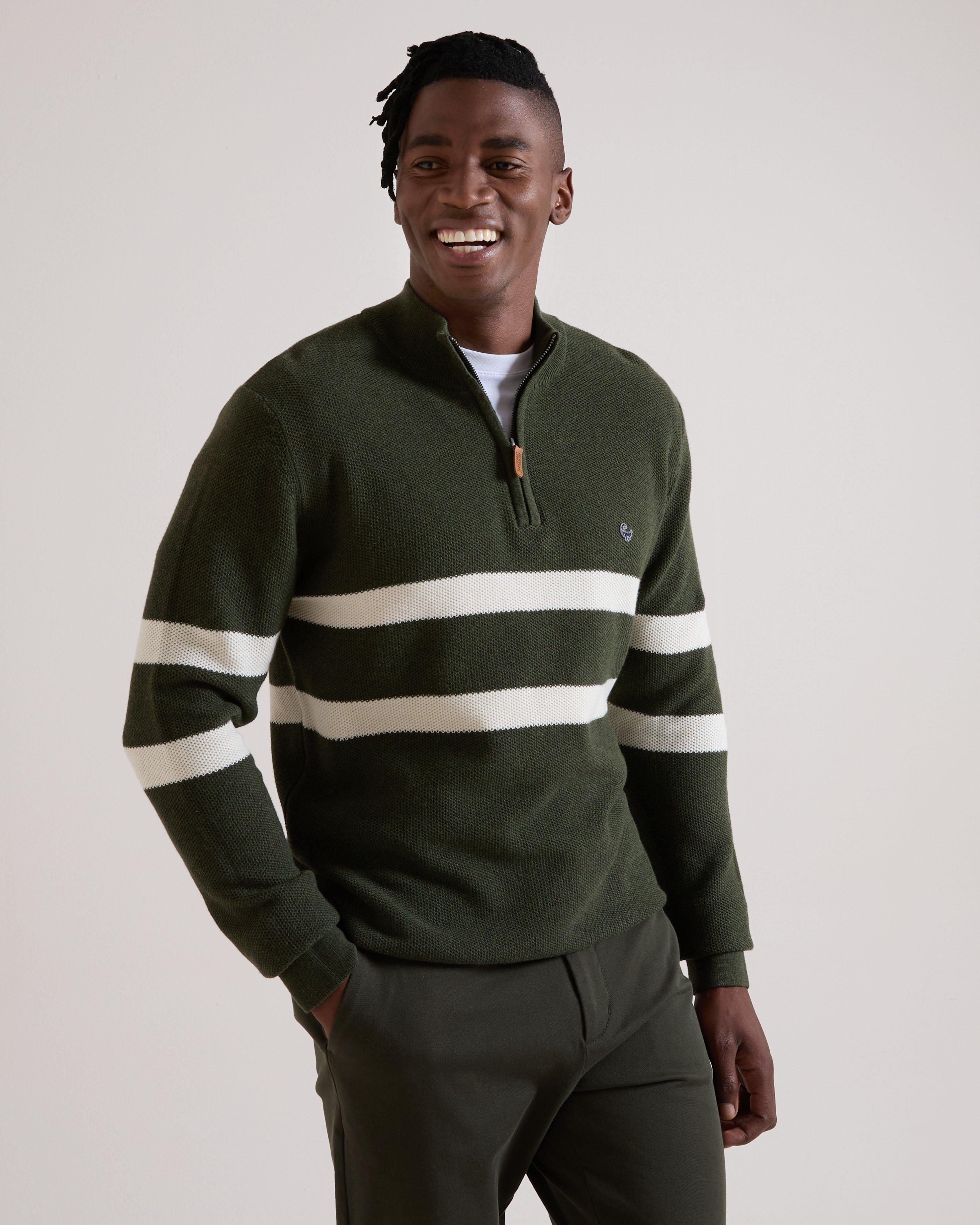Old Khaki Men's Ezra Textured 1/4 Zip Knit | Cape Union Mart
