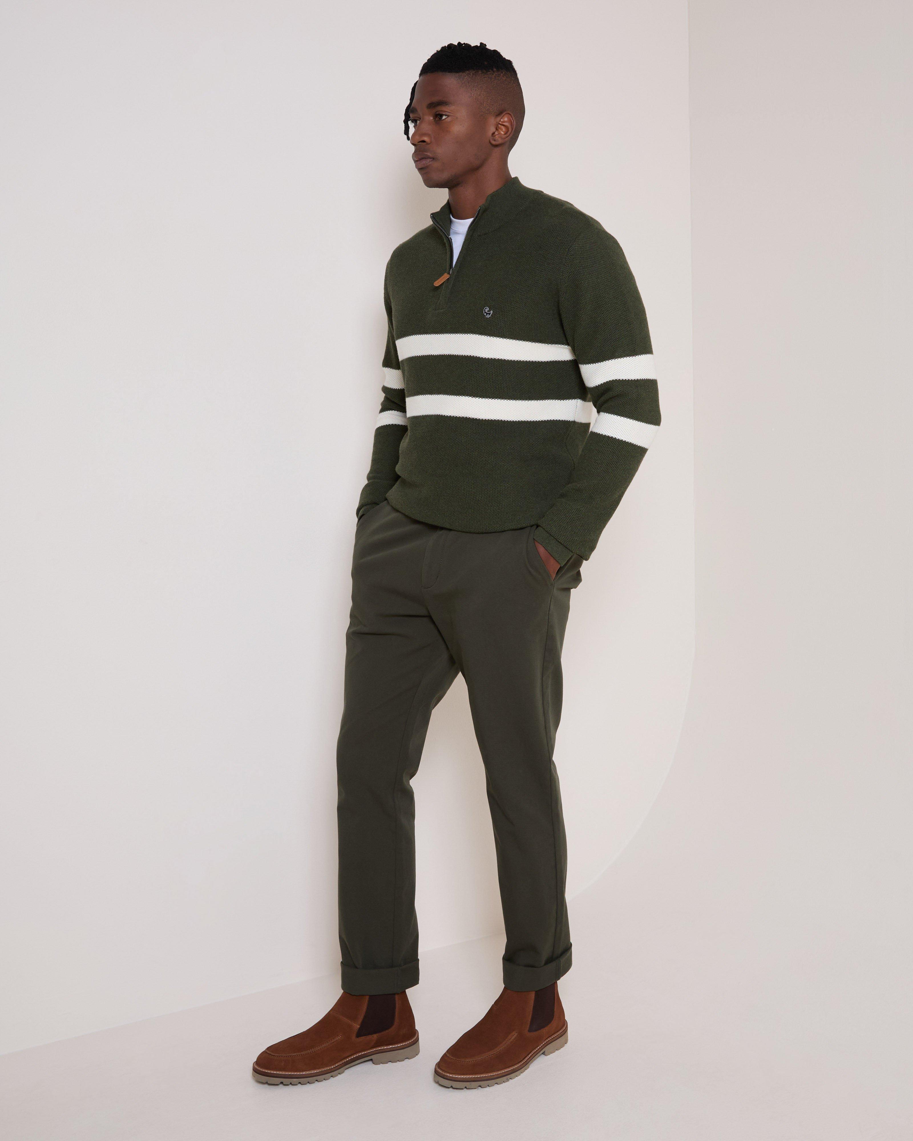 Old Khaki Men's Ezra Textured 1/4 Zip Knit | Cape Union Mart