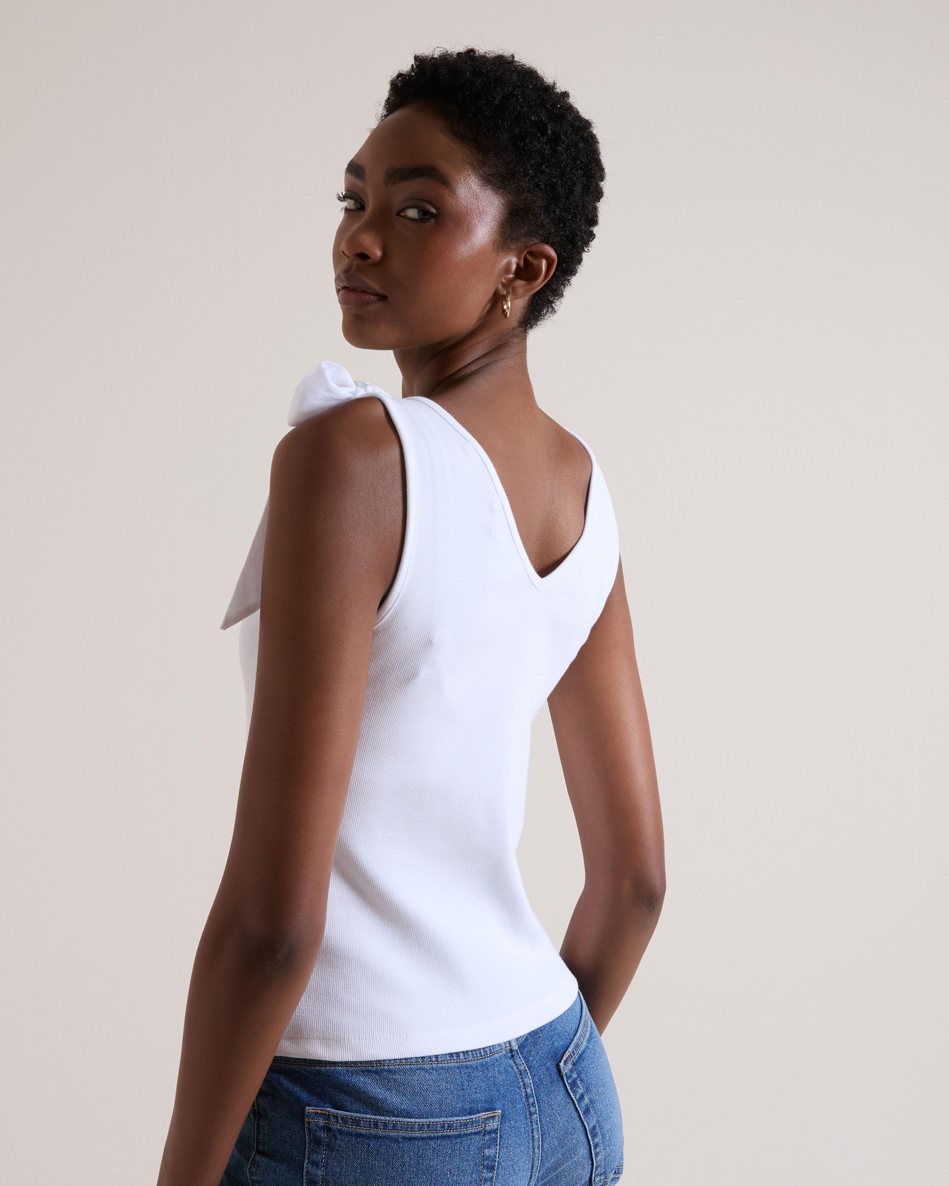 Women's Cassie Tie Shoulder Top | Old Khaki