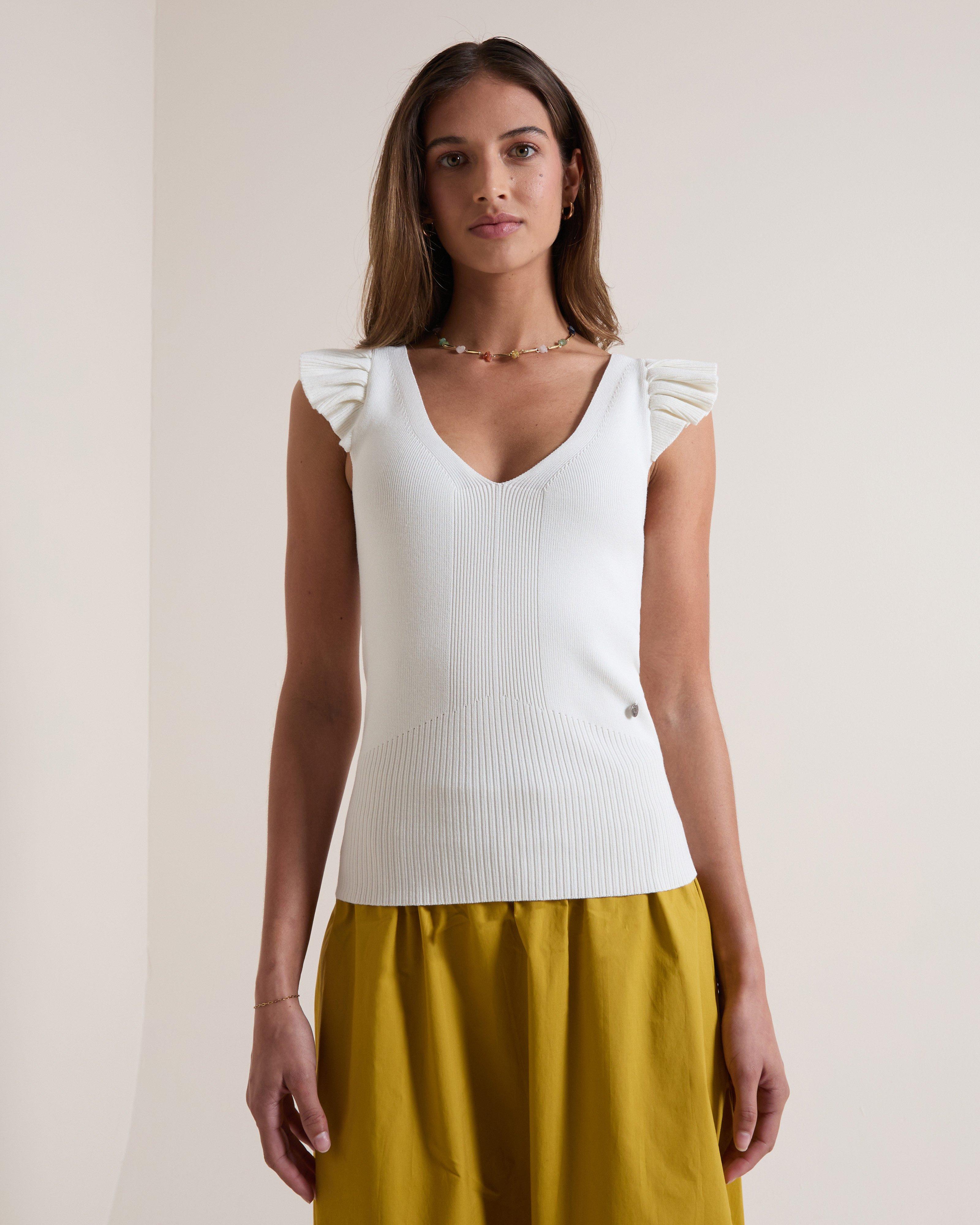 Women's Vivienne Flutter Sleeve Top