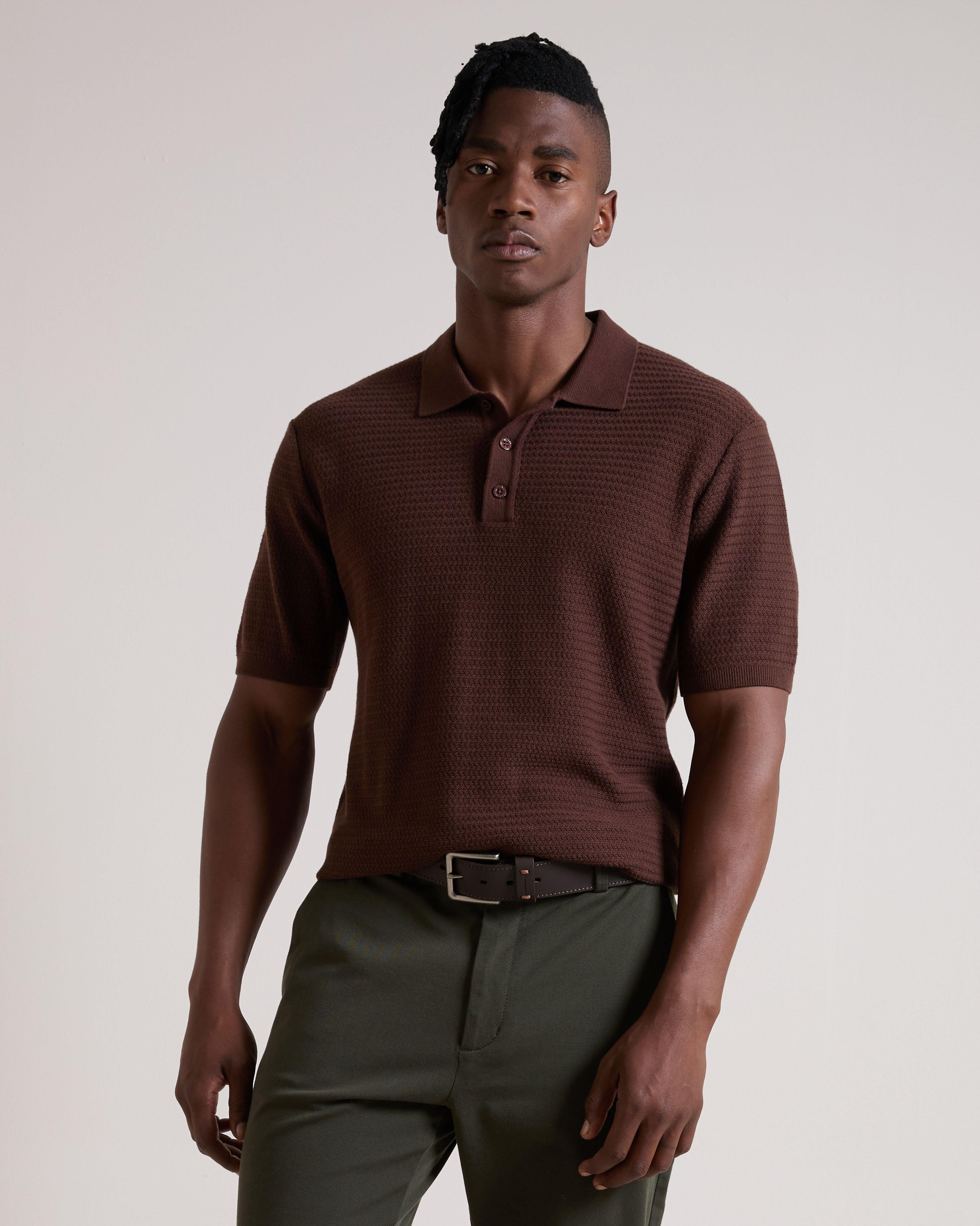 Men's Chan Textured Golfer | Old Khaki