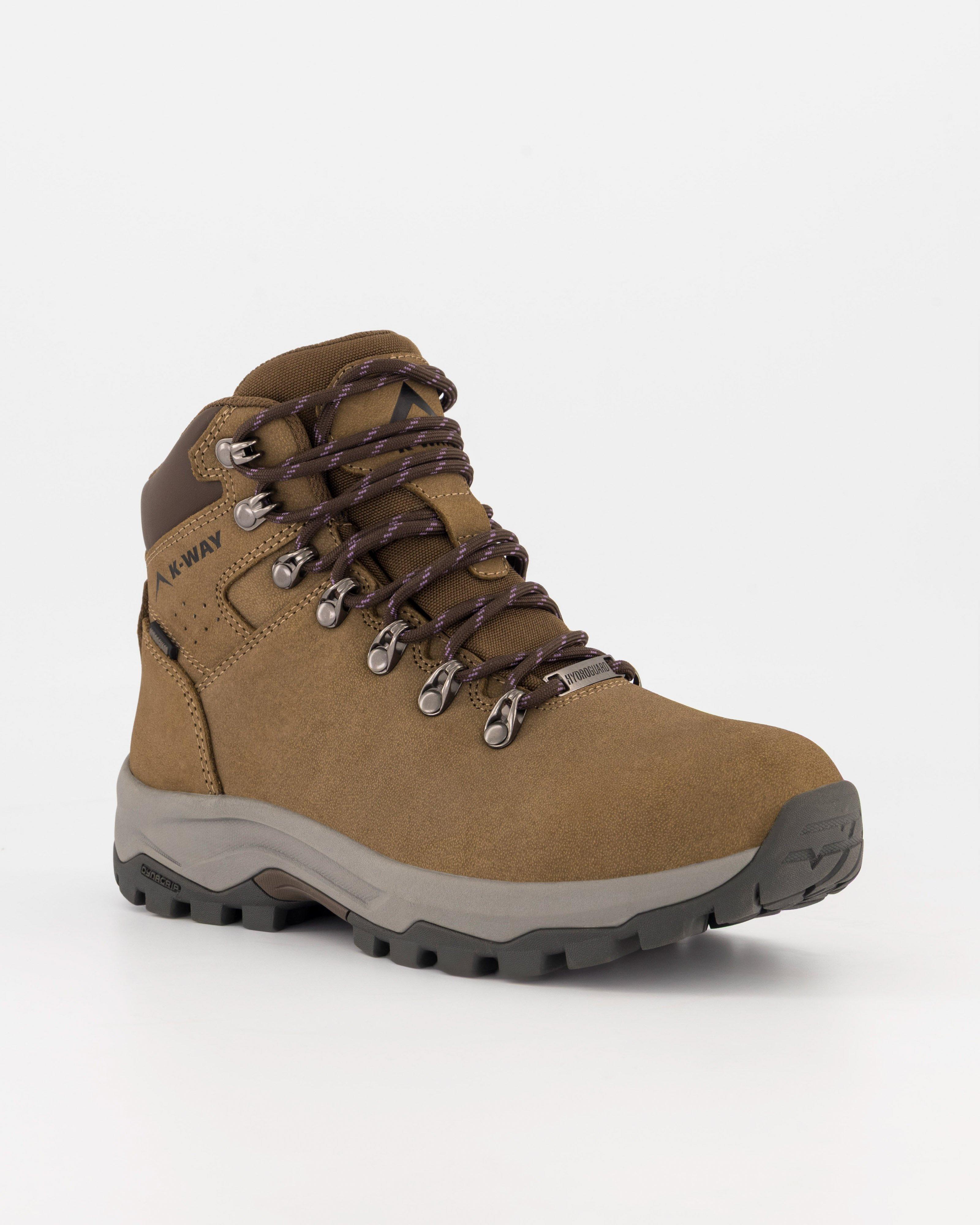 K-Way Women's Alpinemax Leather Waterproof Hiking Boots - Stone