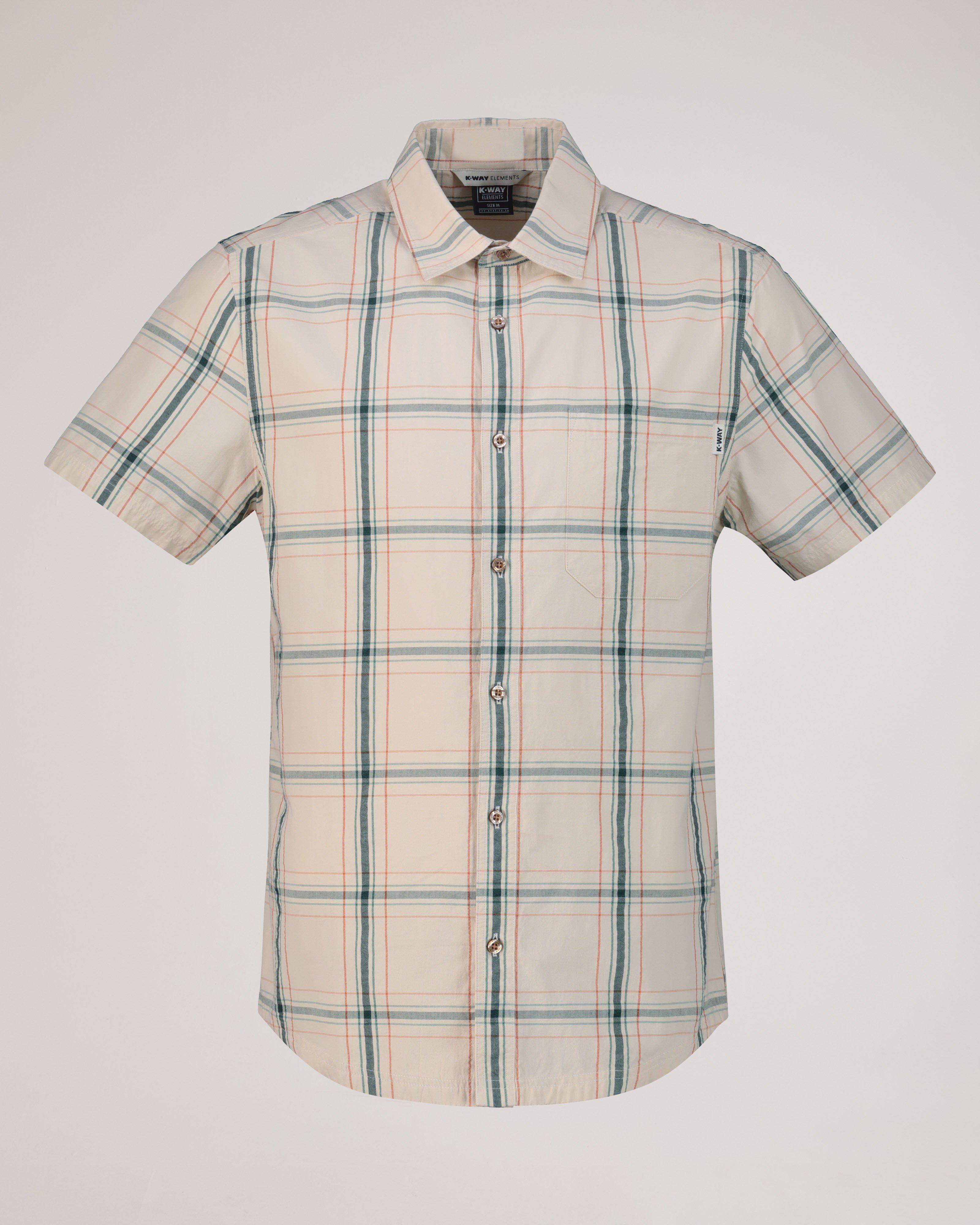 K-Way Elements Men's Gunther Short-Sleeve Work Check Shirt | Cape