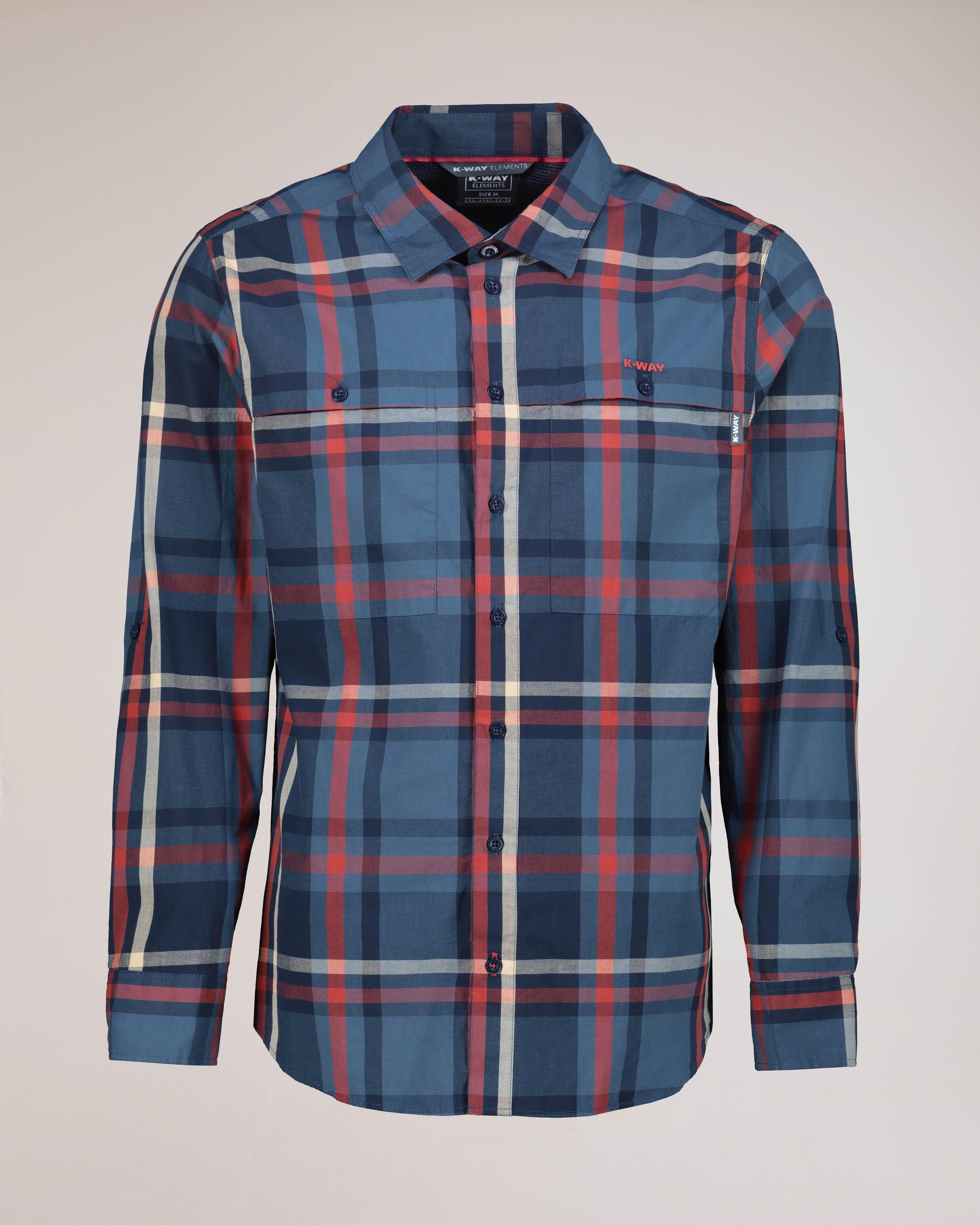 K-Way Elements Men's Long-Sleeve Eco Stretch Safari Shirt | Cape