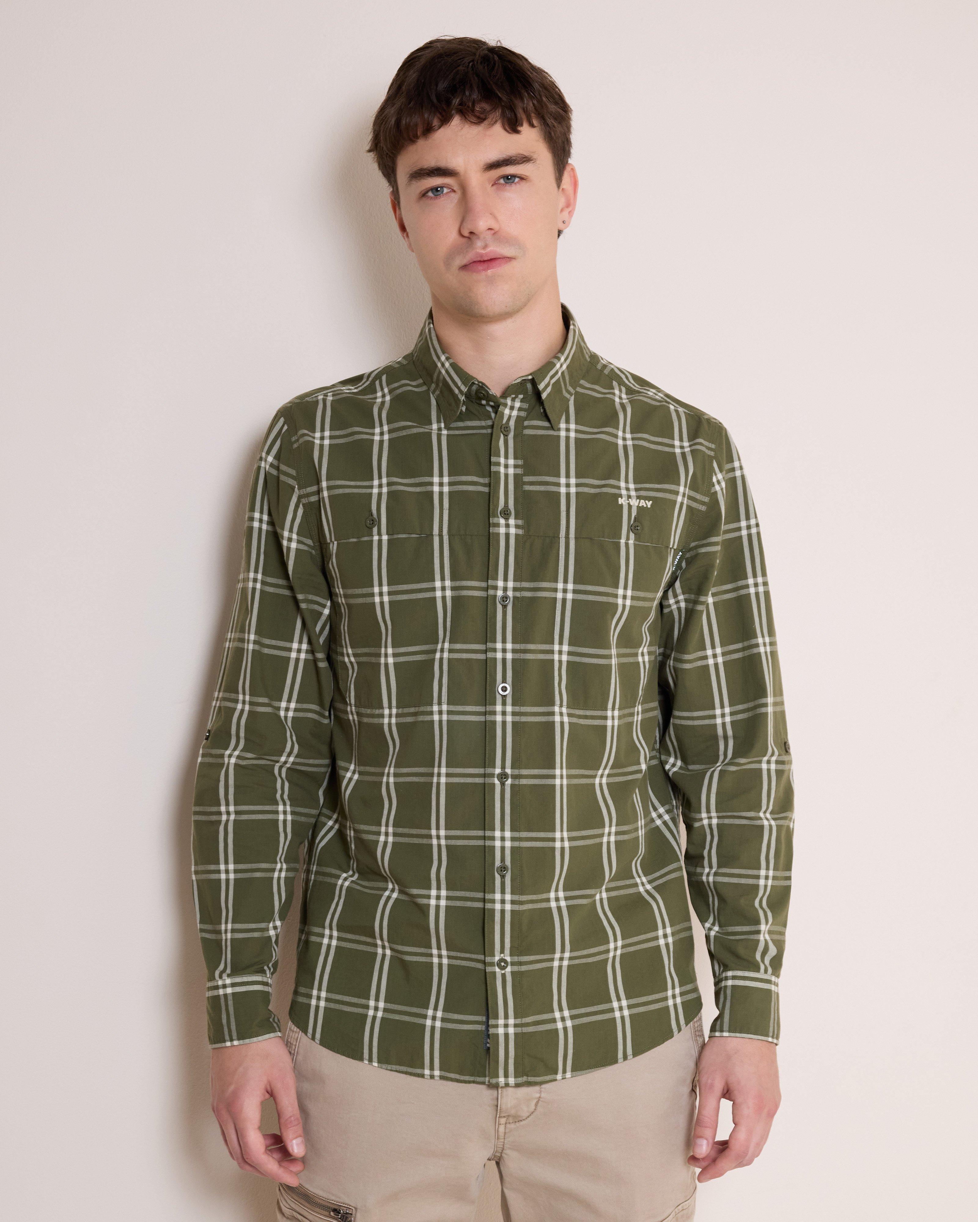 K-Way Elements Men's Long-Sleeve Eco Stretch Safari Shirt | Cape