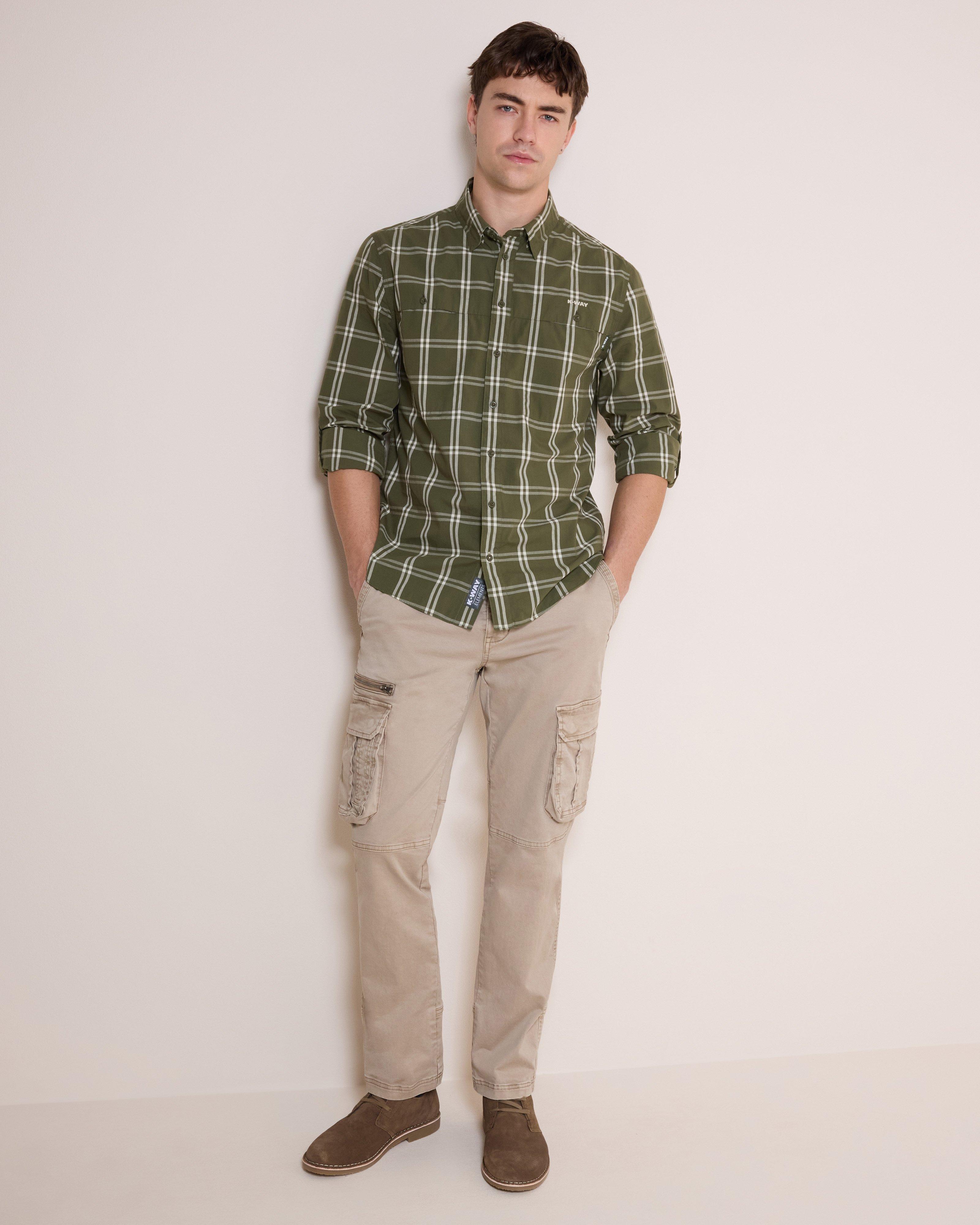 K-Way Elements Men's Long-Sleeve Eco Stretch Safari Shirt | Cape