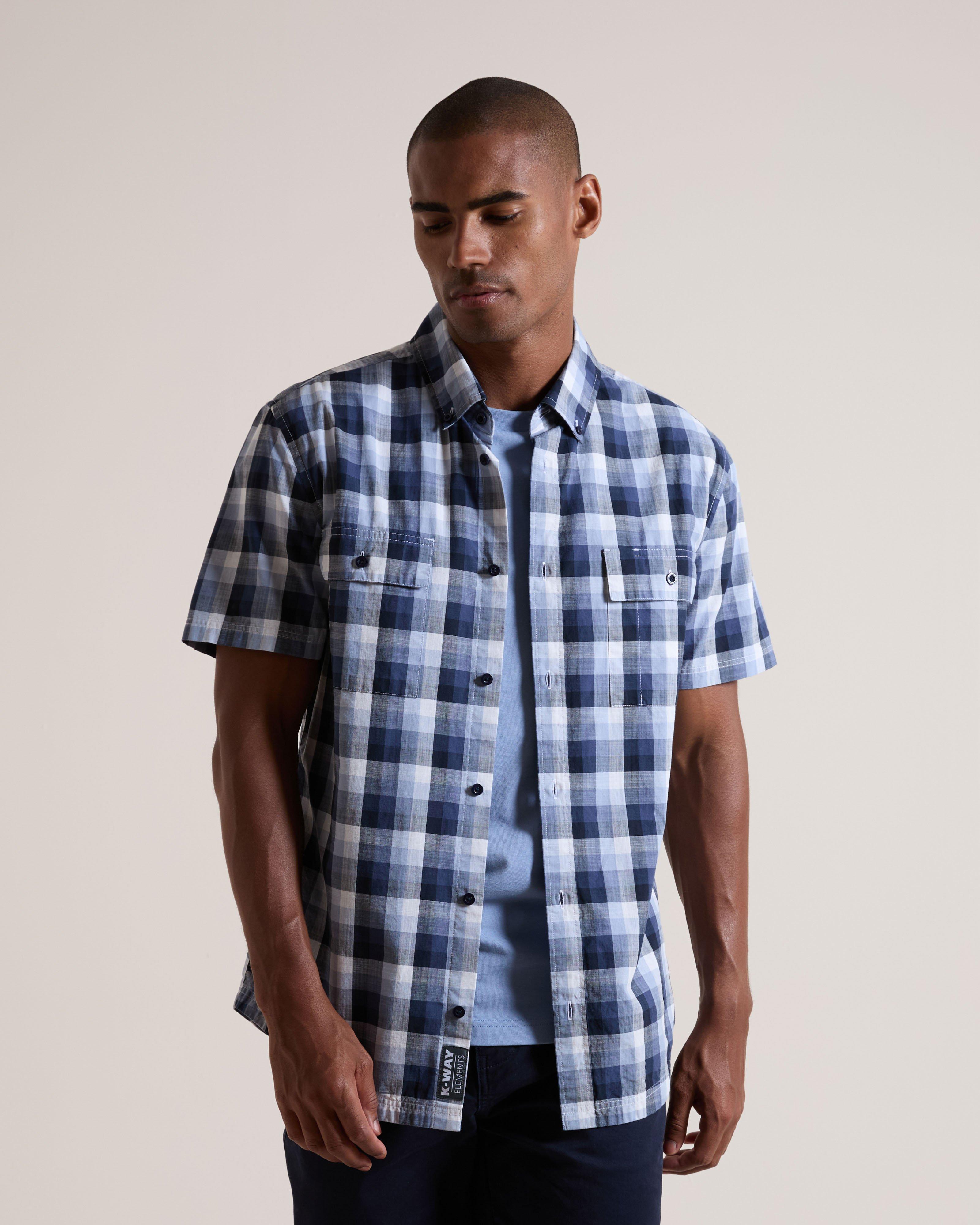 K-Way Elements Men's Slub Work Check Shirt | Cape Union Mart