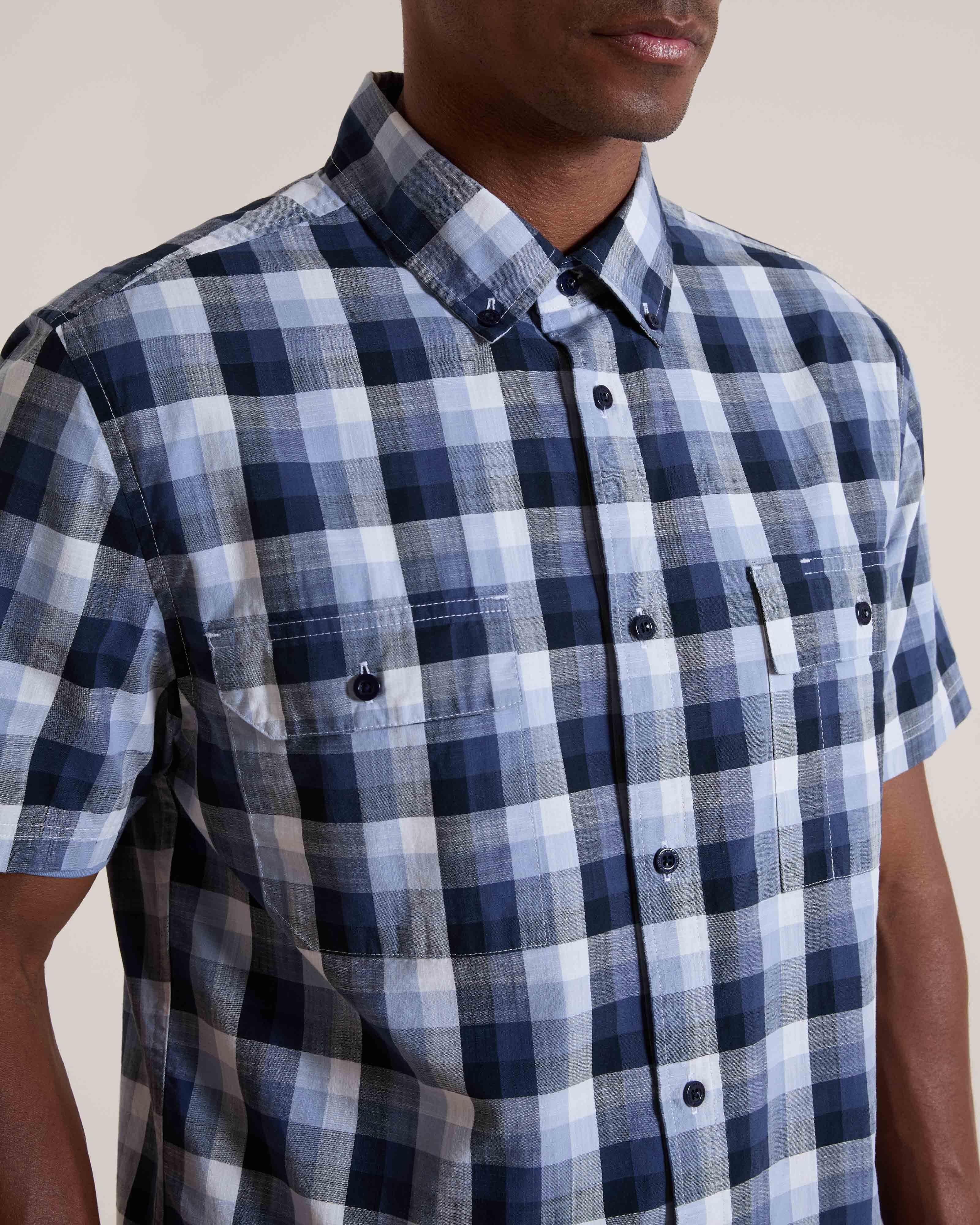 K-Way Elements Men's Slub Work Check Shirt | Cape Union Mart