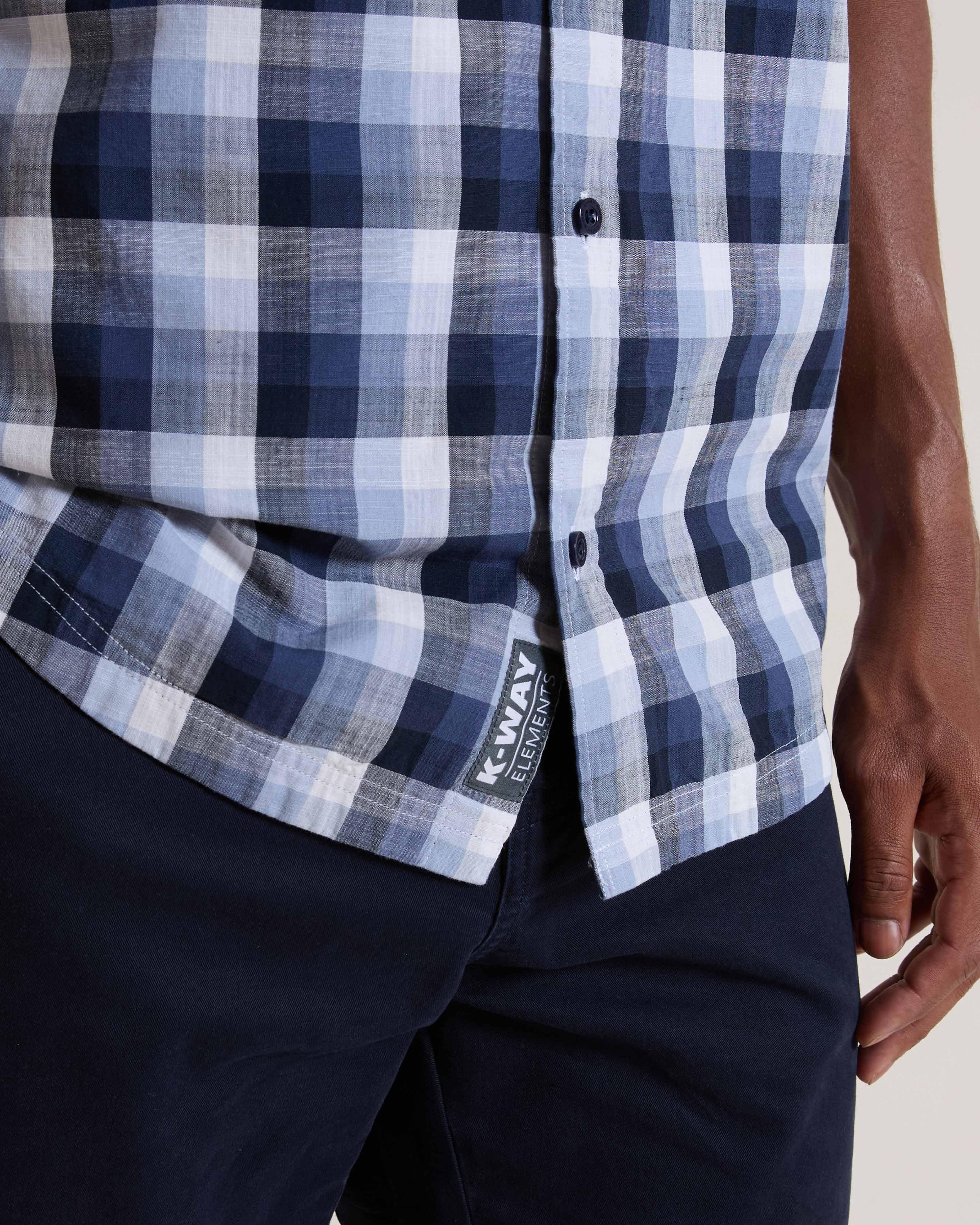 K-Way Elements Men's Slub Work Check Shirt | Cape Union Mart