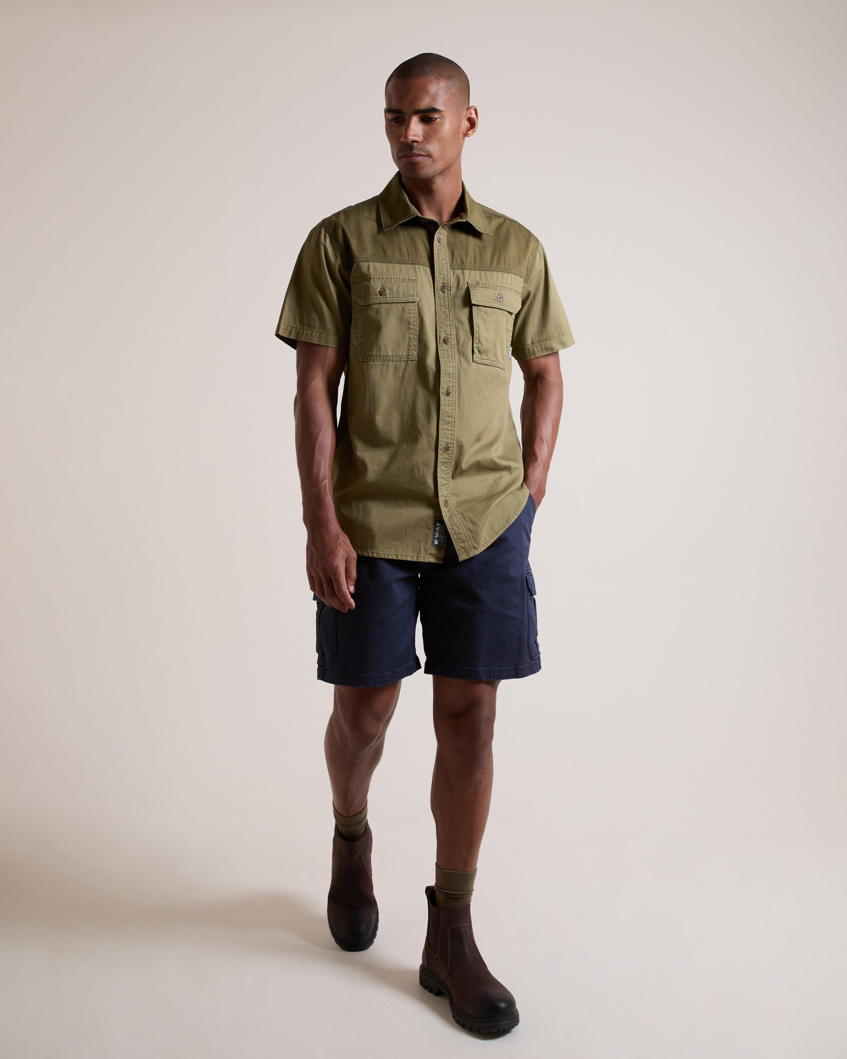 K-Way Elements Men's Heavyweight Short-Sleeve Safari Shirt | Cape