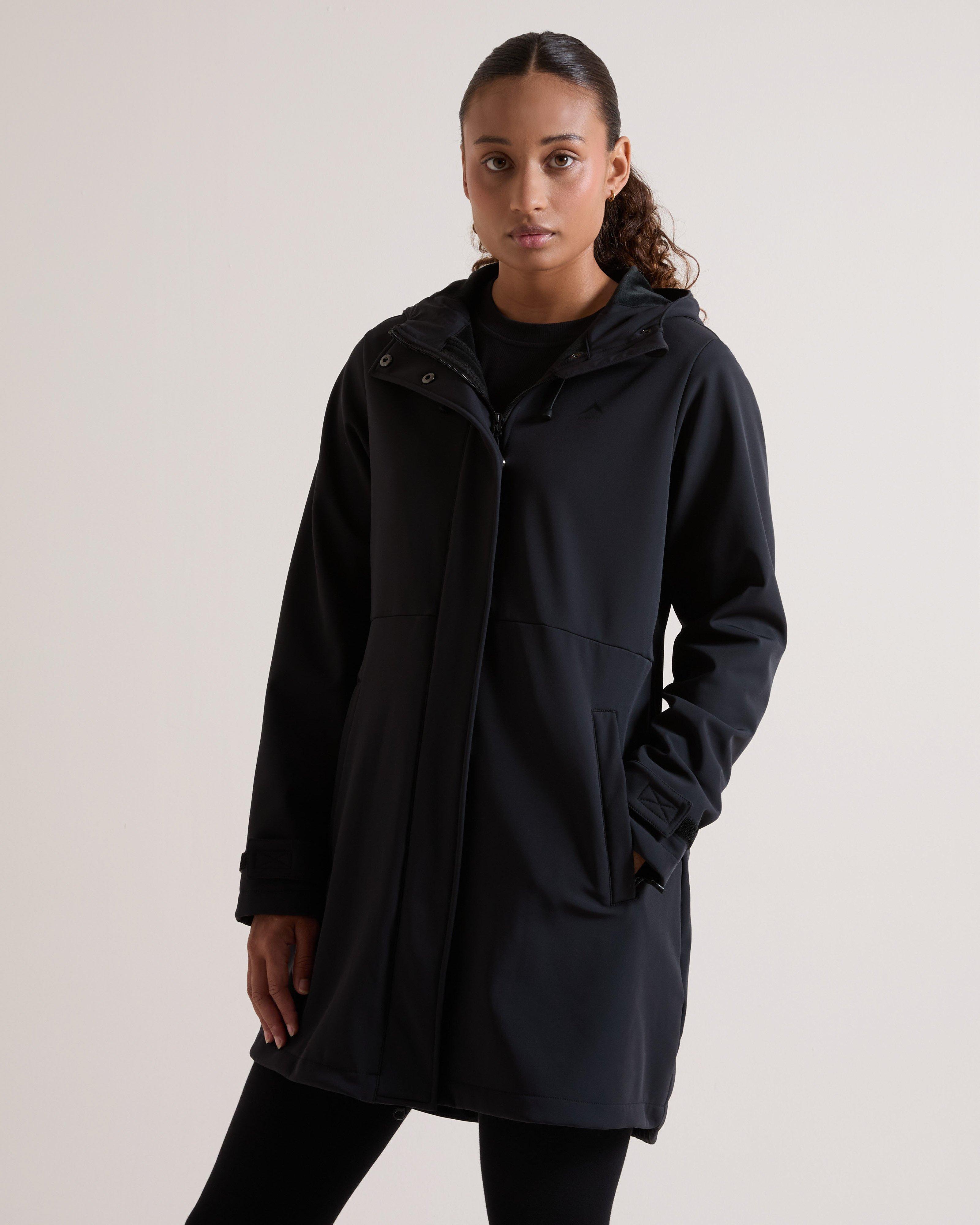 MＫT　レディース　BLK M K-WAY Women's Squall Softshell Knee-Length Jacket | Cape Union Mart