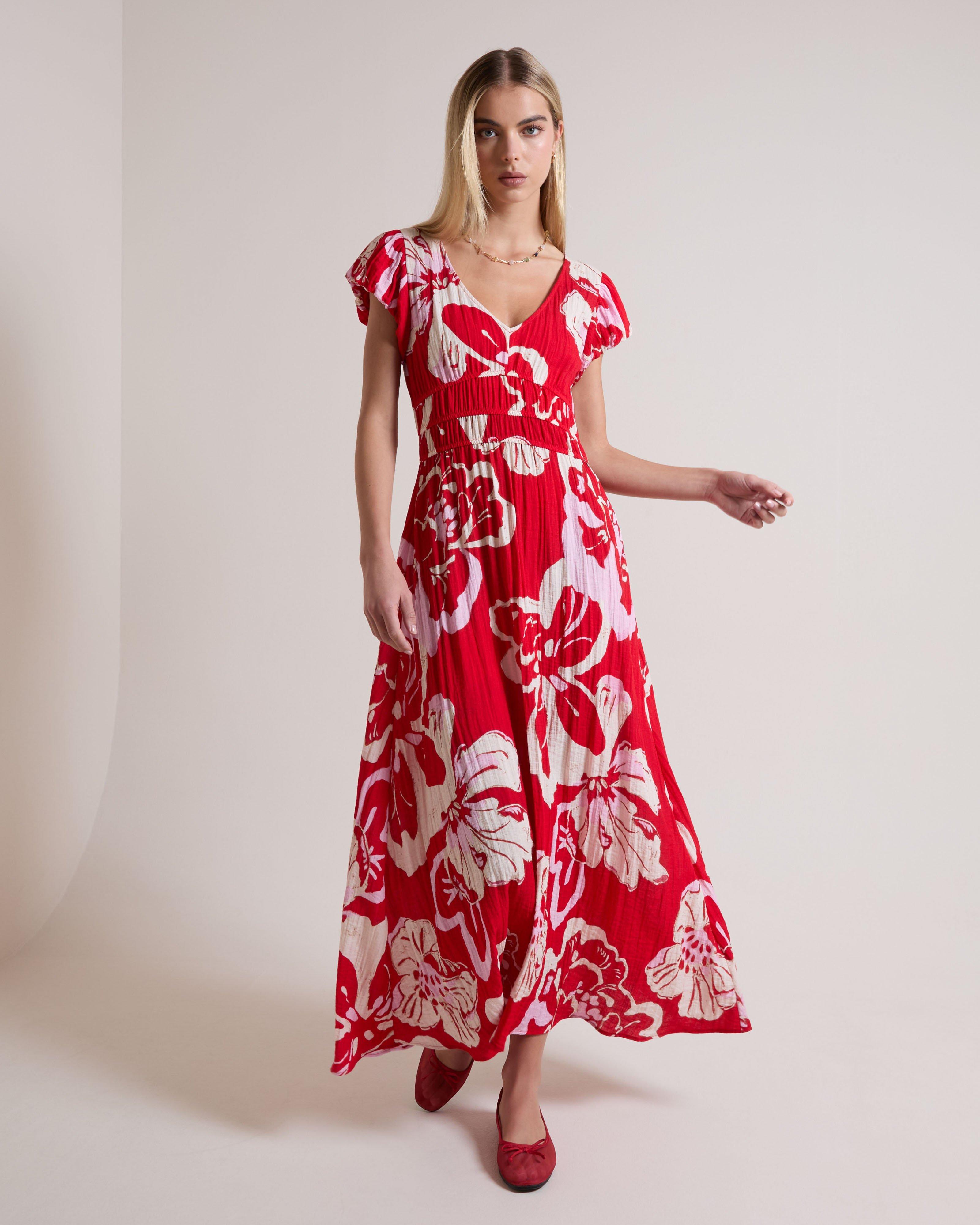 red and khaki dress Red and Khaki Dress
