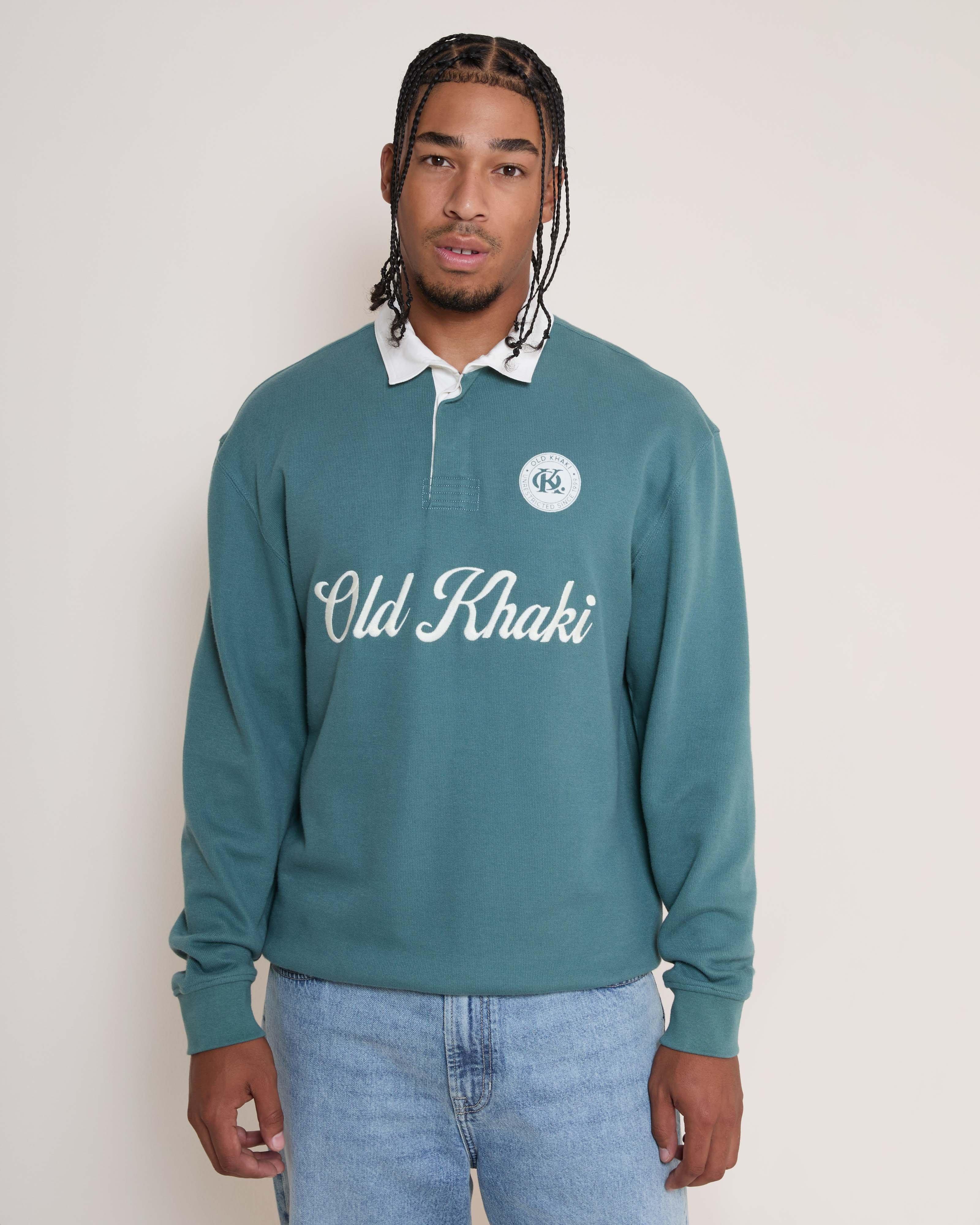Men's Brooklyn Rugby Sweat Top | Old Khaki