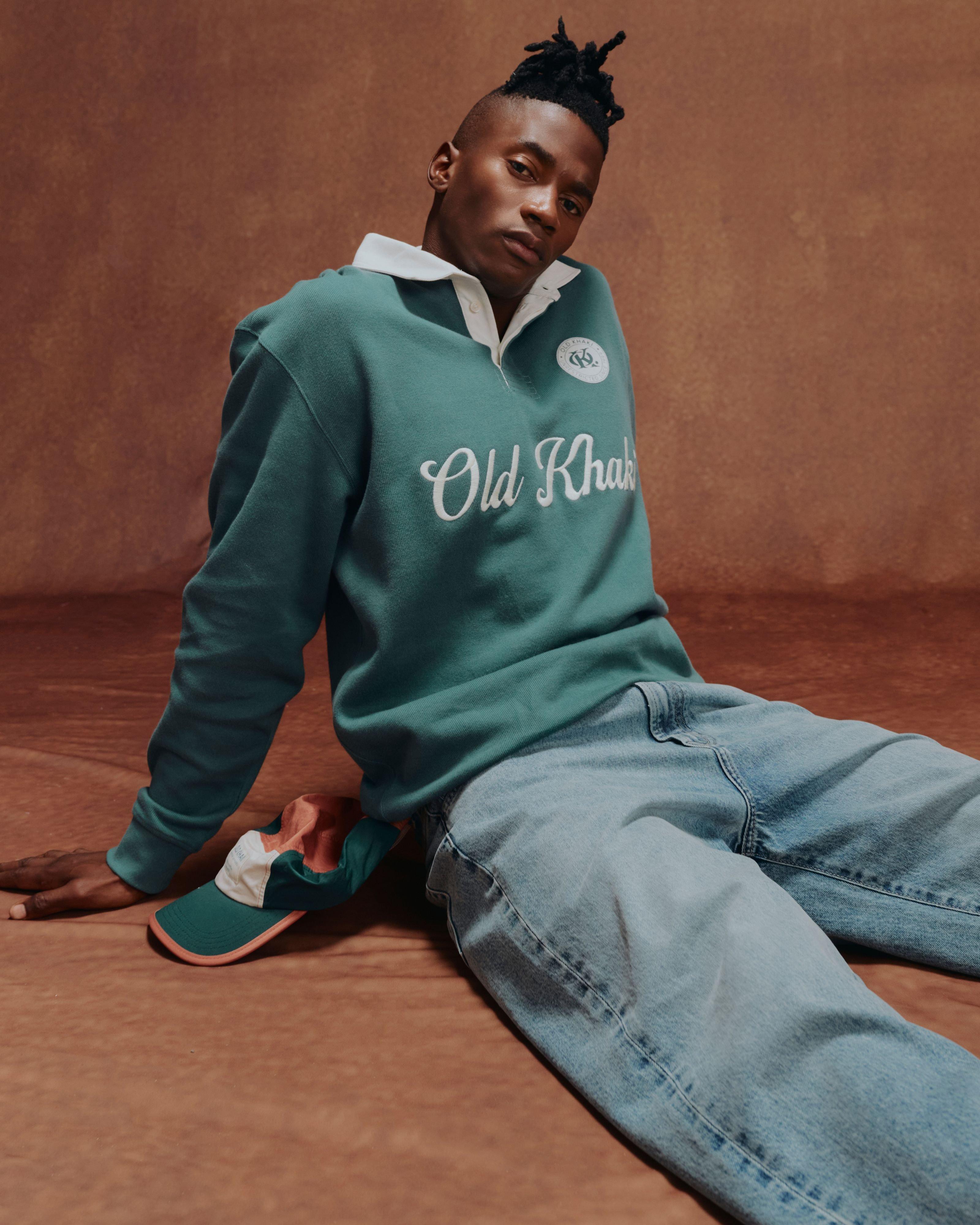 Men's Brooklyn Rugby Sweat Top | Old Khaki