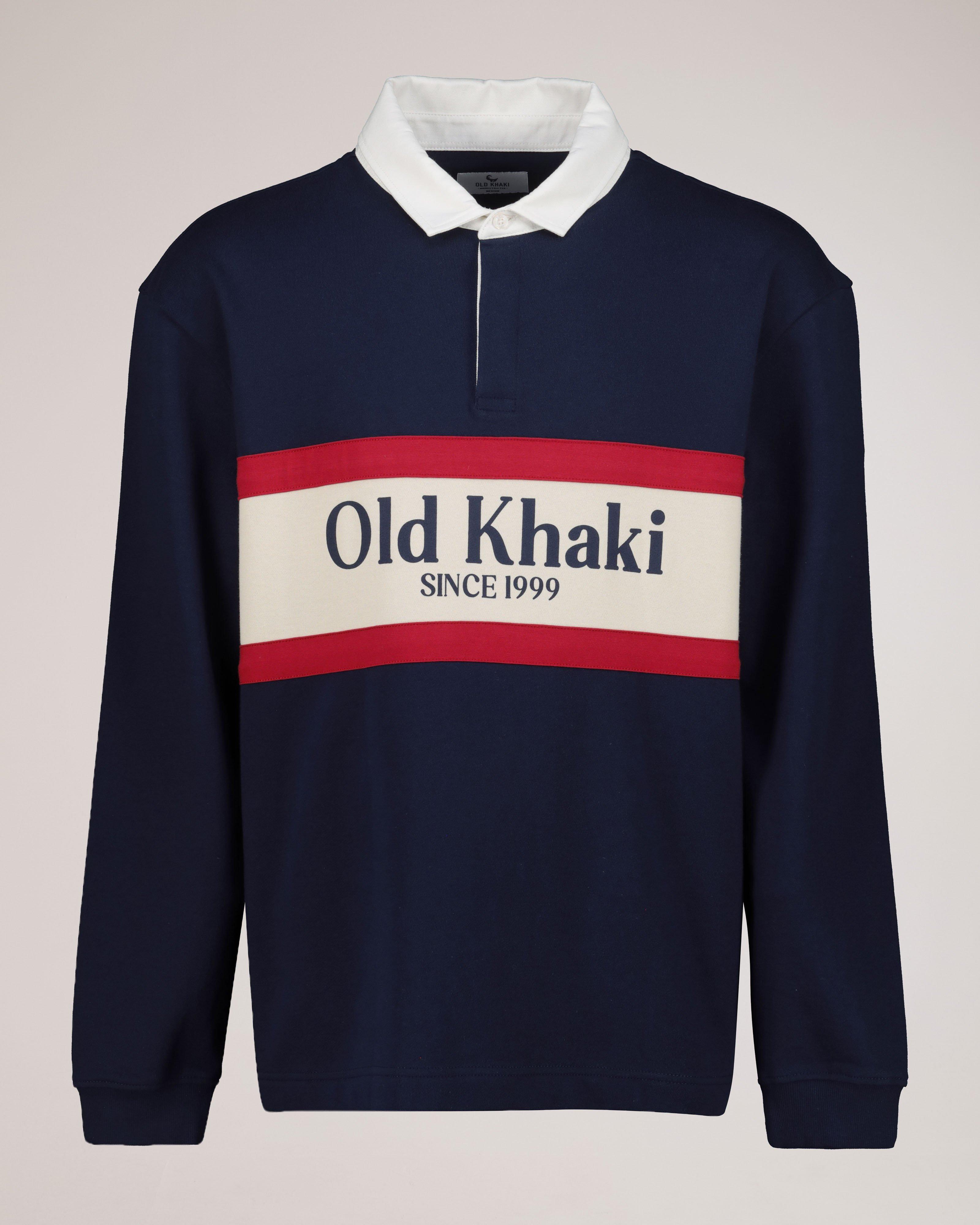 Men's James Rugby Sweat | Old Khaki