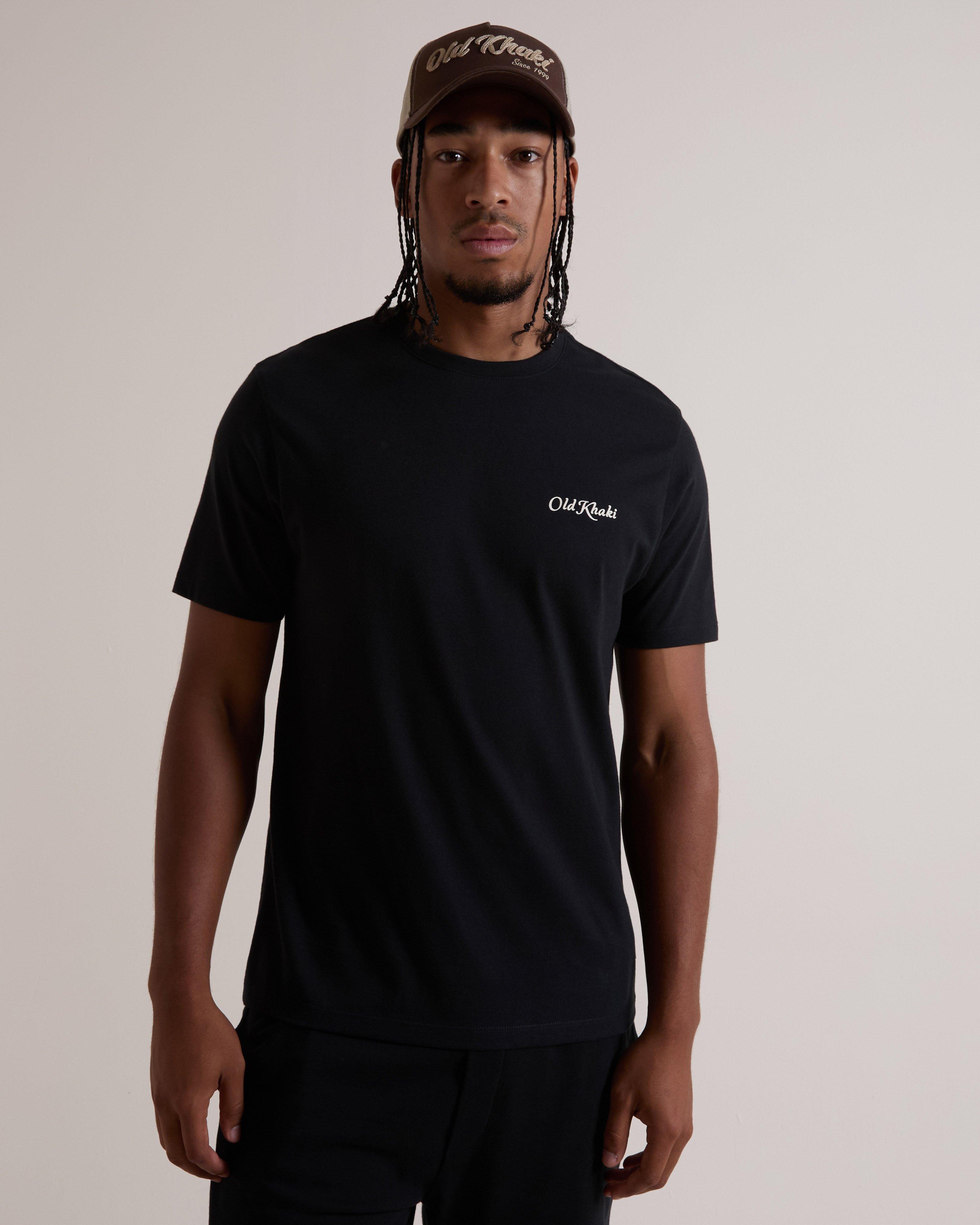 Men's Brixton Back Print T-Shirt | Old Khaki