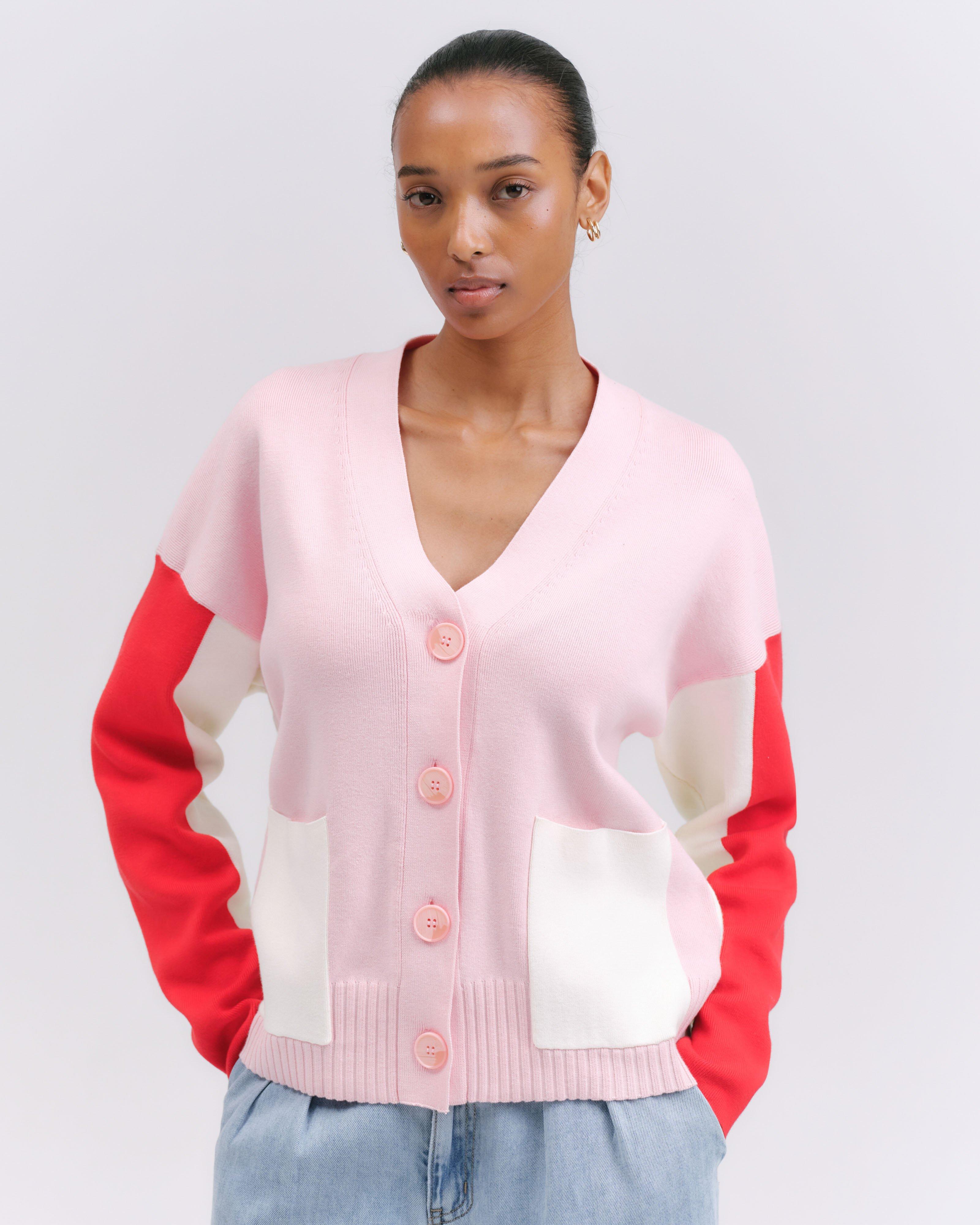 Darcy Colourblocked Cardigan - Poetry Clothing Store