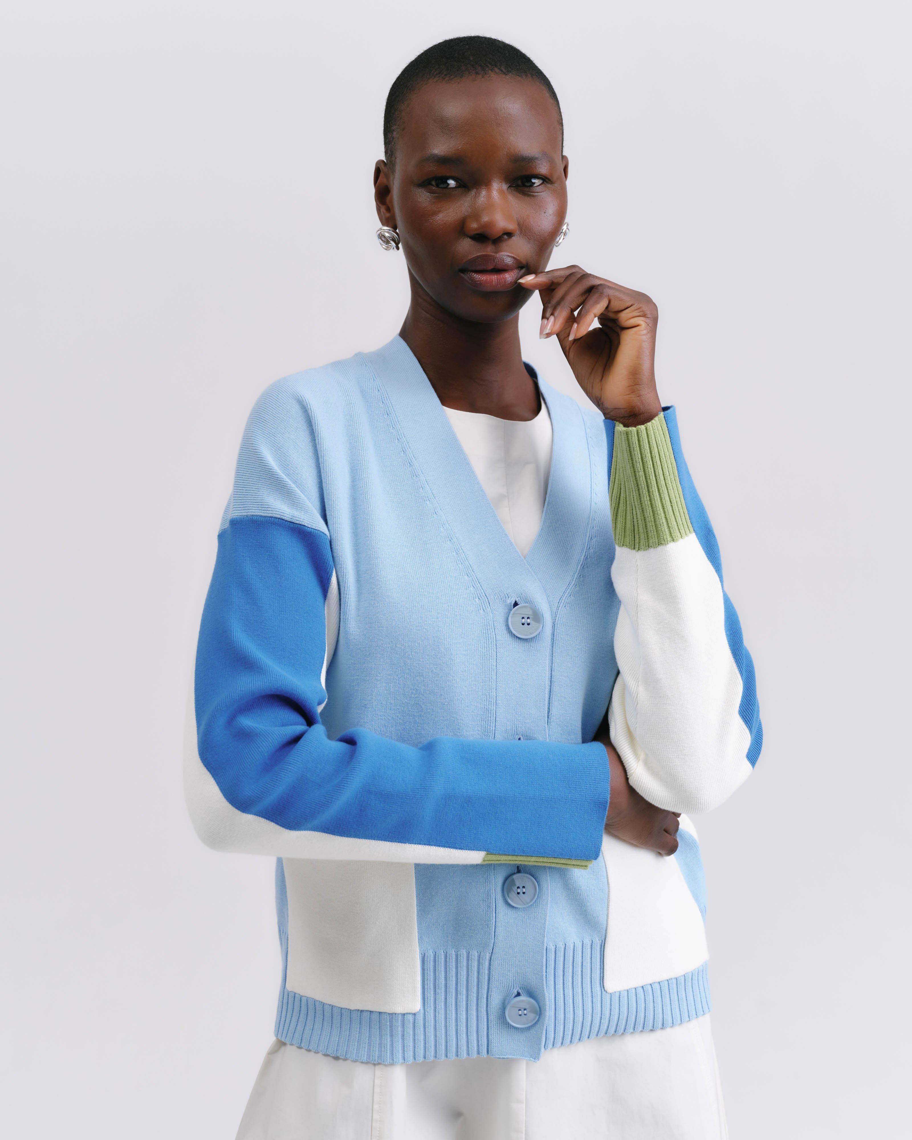 Darcy Colourblocked Cardigan - Poetry Clothing Store