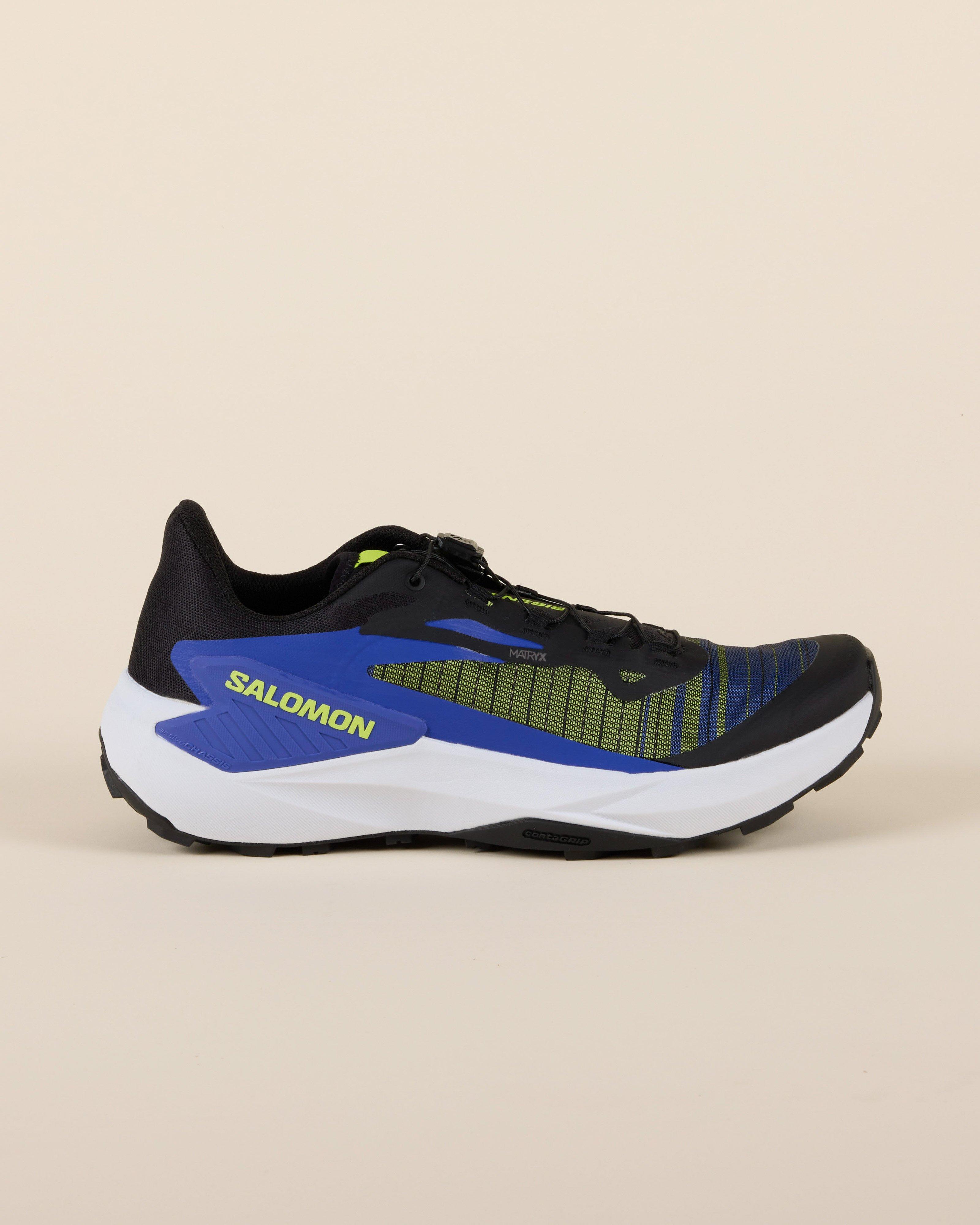 Salomon Men’s Grey, Black & Yellow Trail Running Shoes with Blue Accent XT-4 OG Sneakers - Unisex | Salomon main image 4