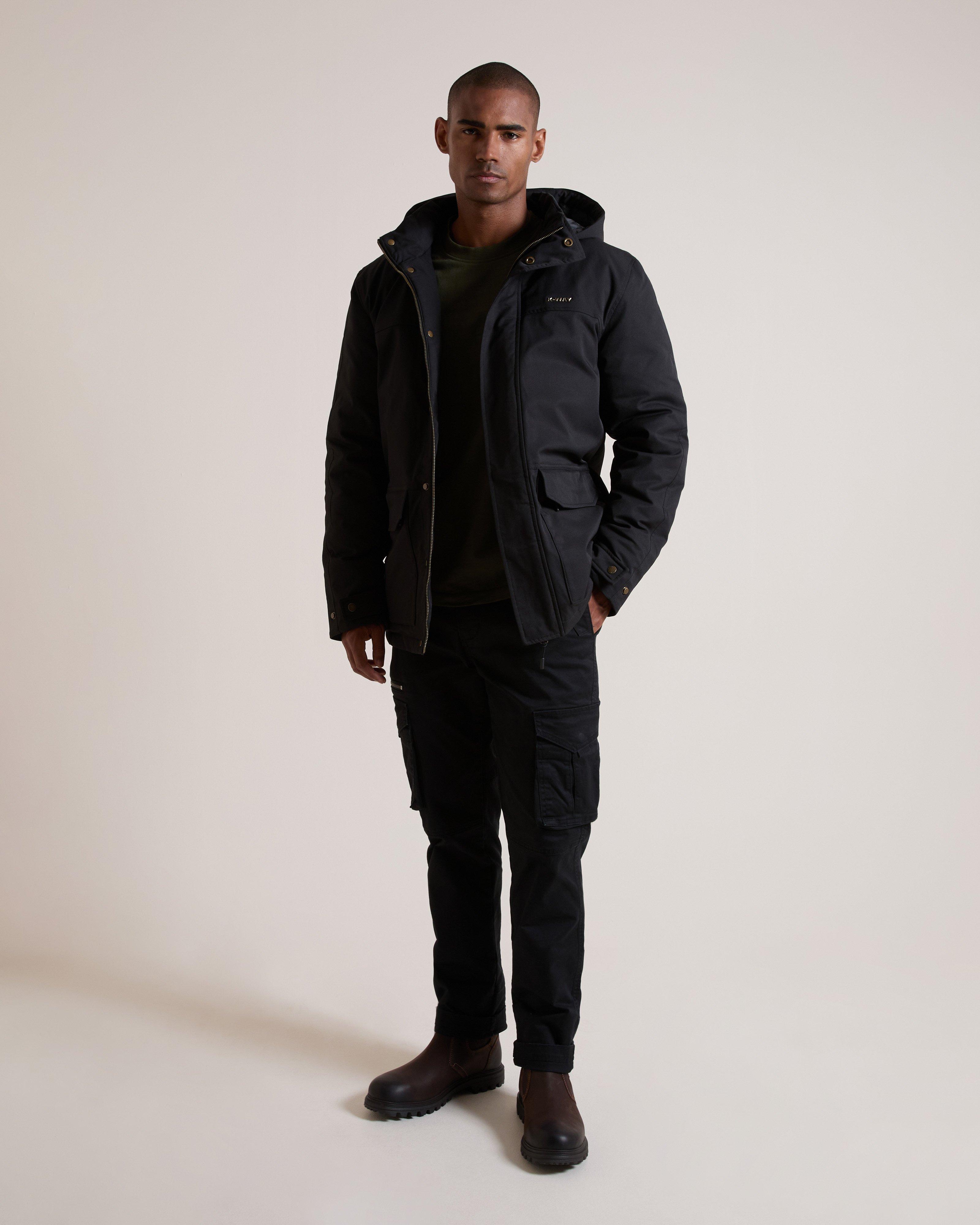 K- WAY Elements Men's Gregory Poly Twill Parker Jacket | Cape