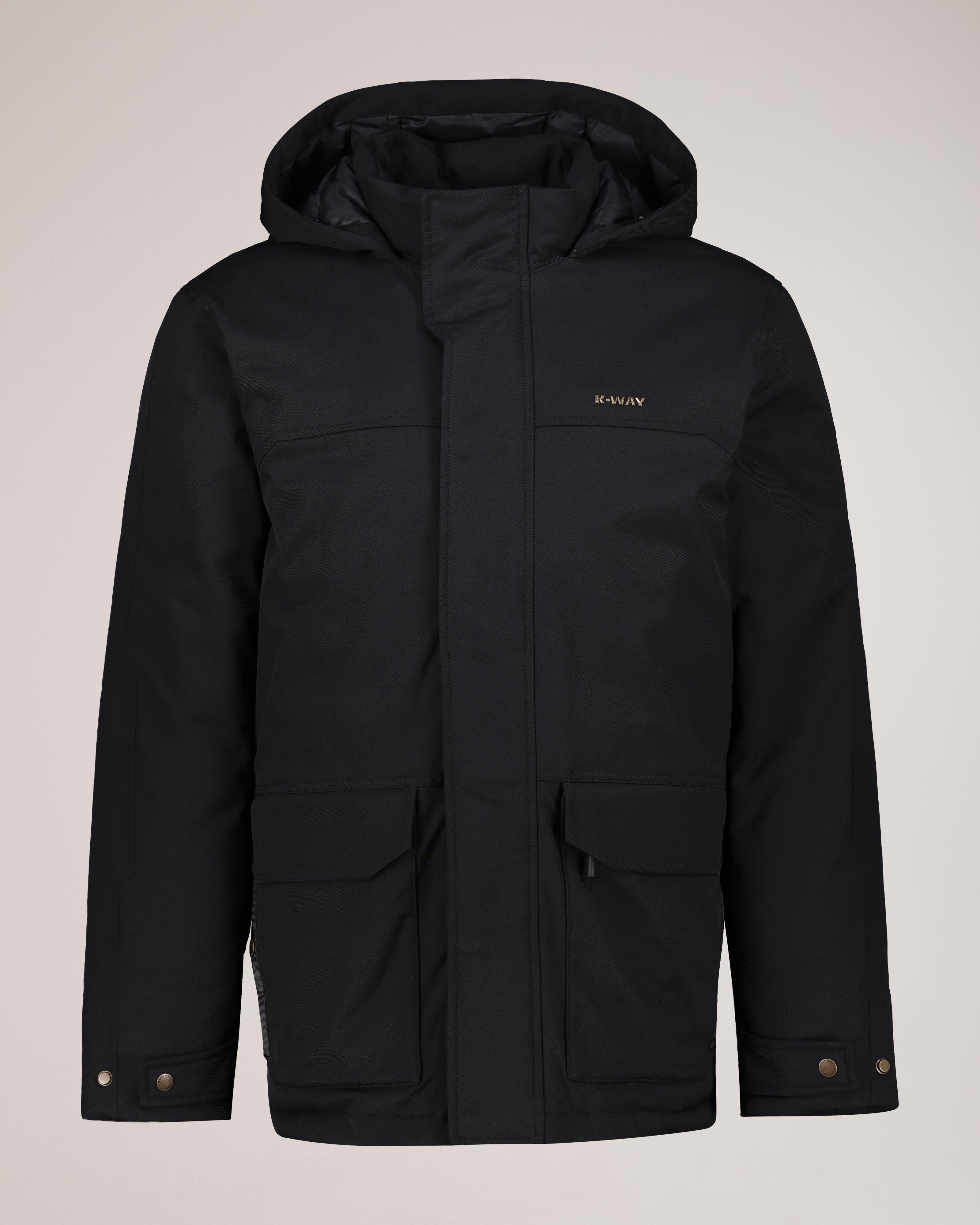 K- WAY Elements Men's Gregory Poly Twill Parker Jacket | Cape