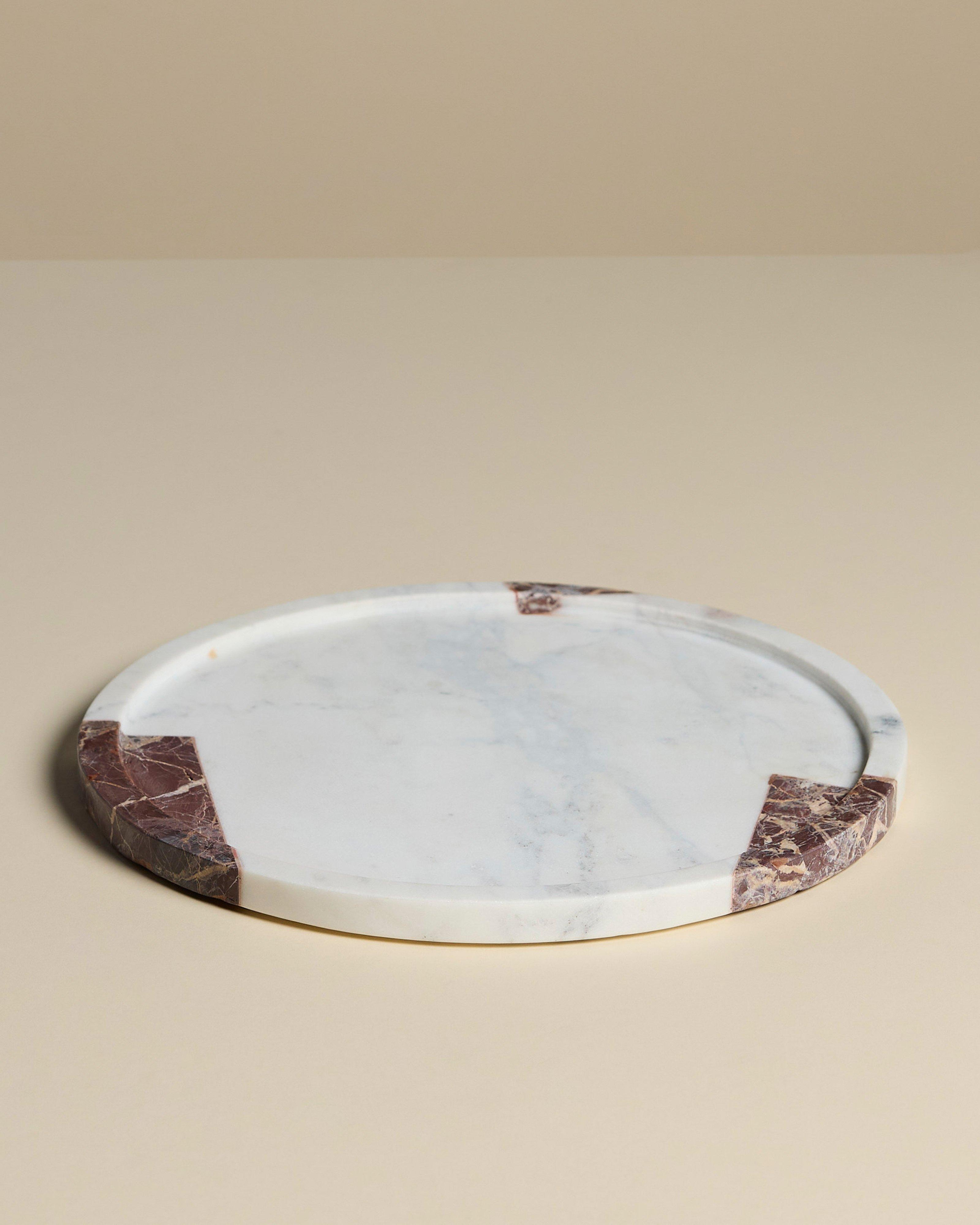  Paula Mixed Marble Tray -  Pink