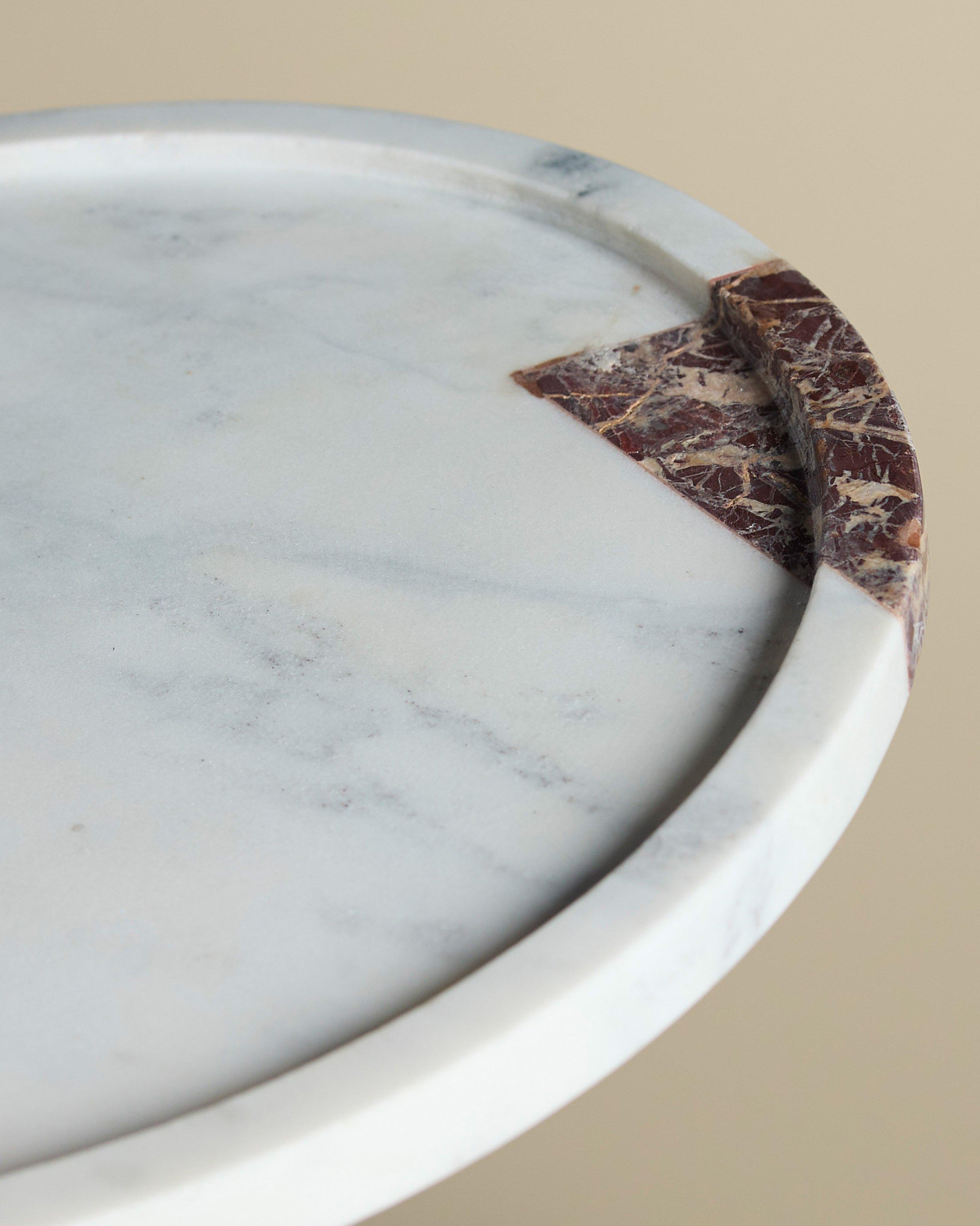  Paula Mixed Marble Tray -  Pink