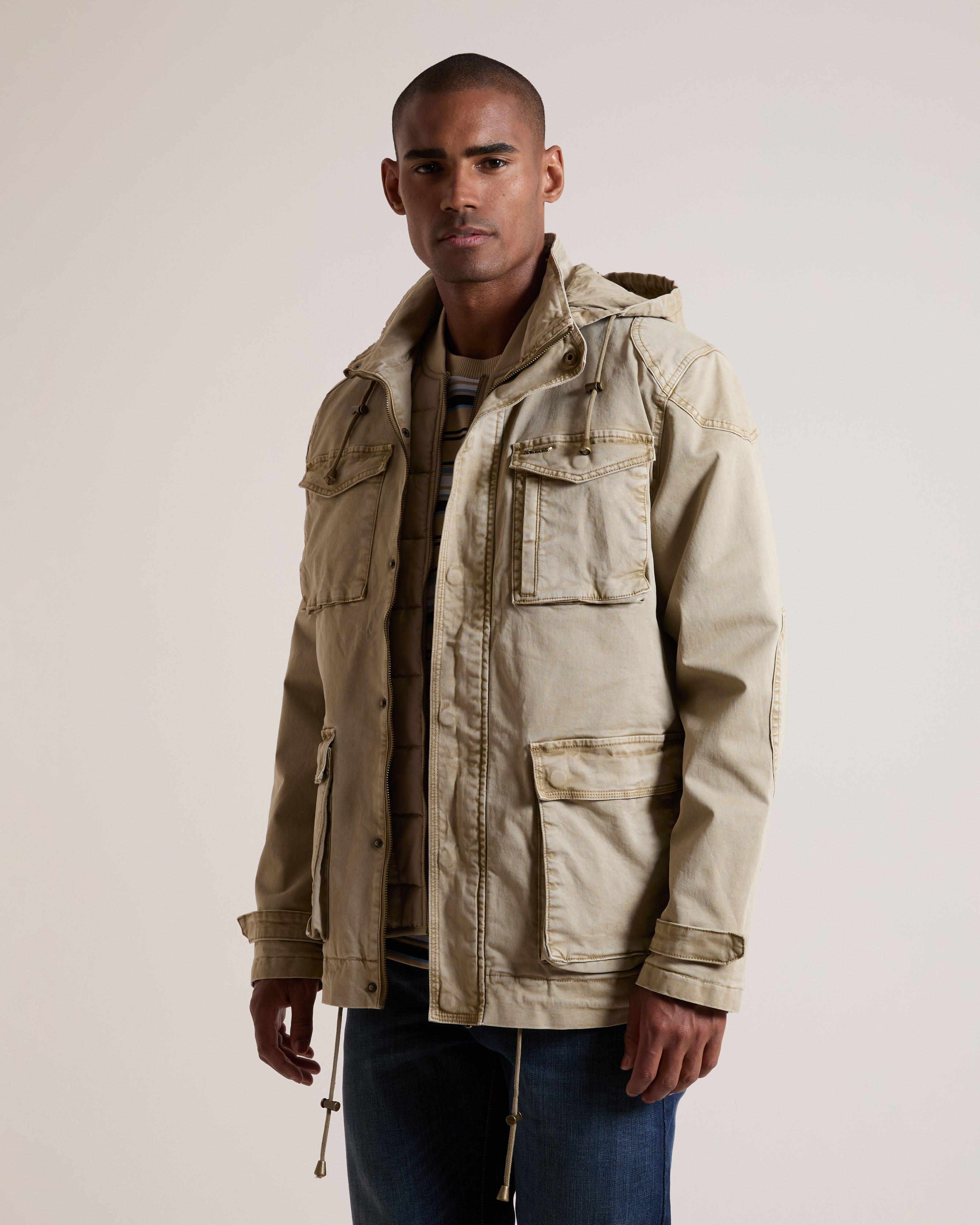 K-WAY Elements Men's Safari 3-in-1 Canvas Field Jacket | Cape