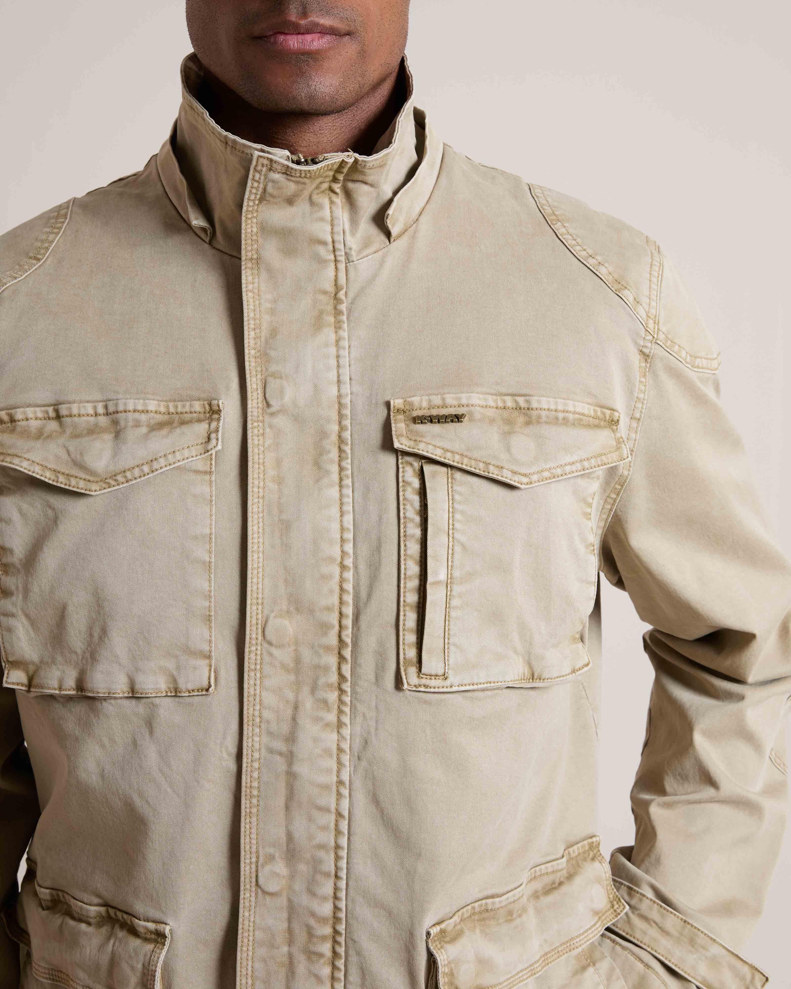 K-WAY Elements Men's Safari 3-in-1 Canvas Field Jacket | Cape