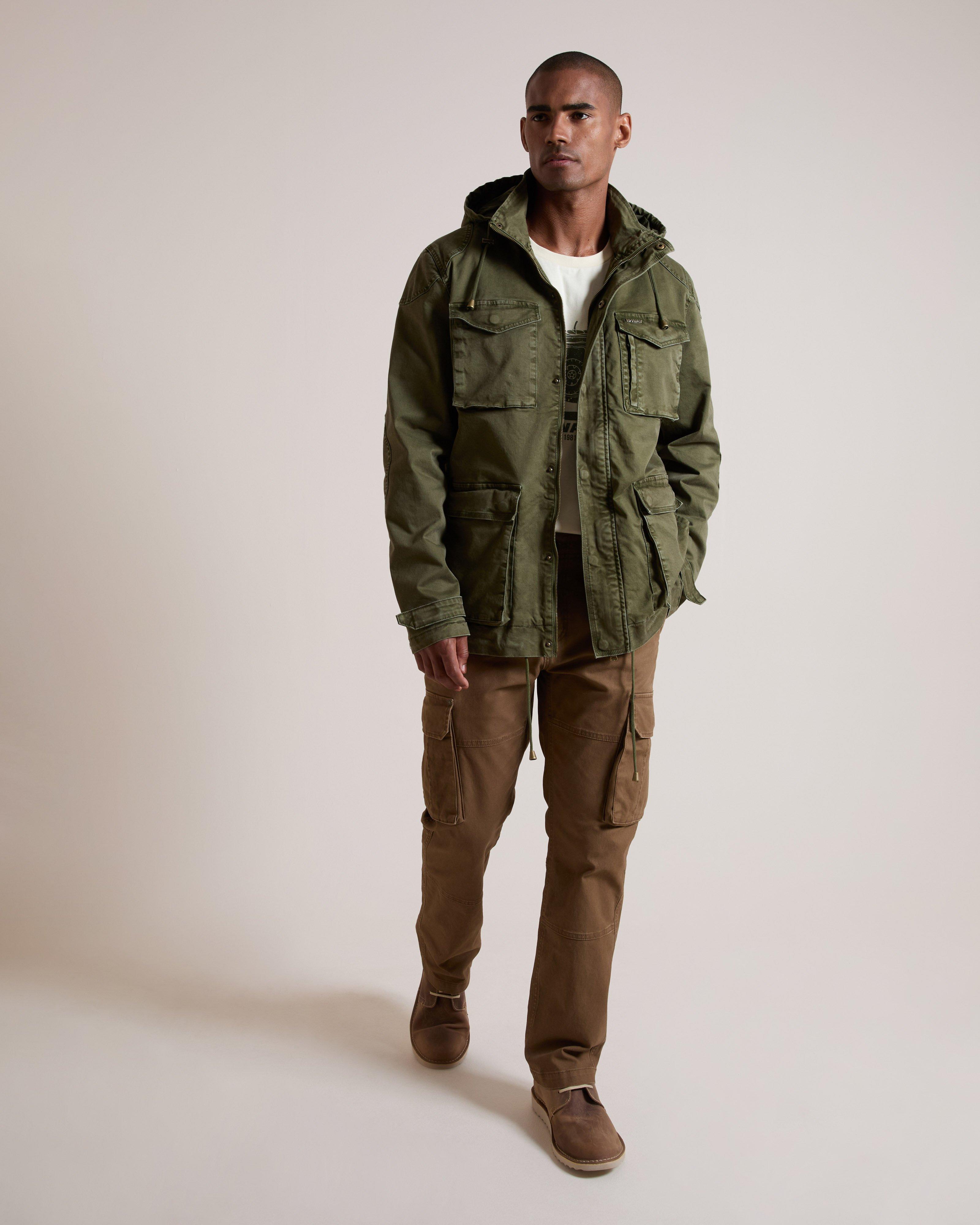 K-WAY Elements Men's Safari 3-in-1 Canvas Field Jacket | Cape