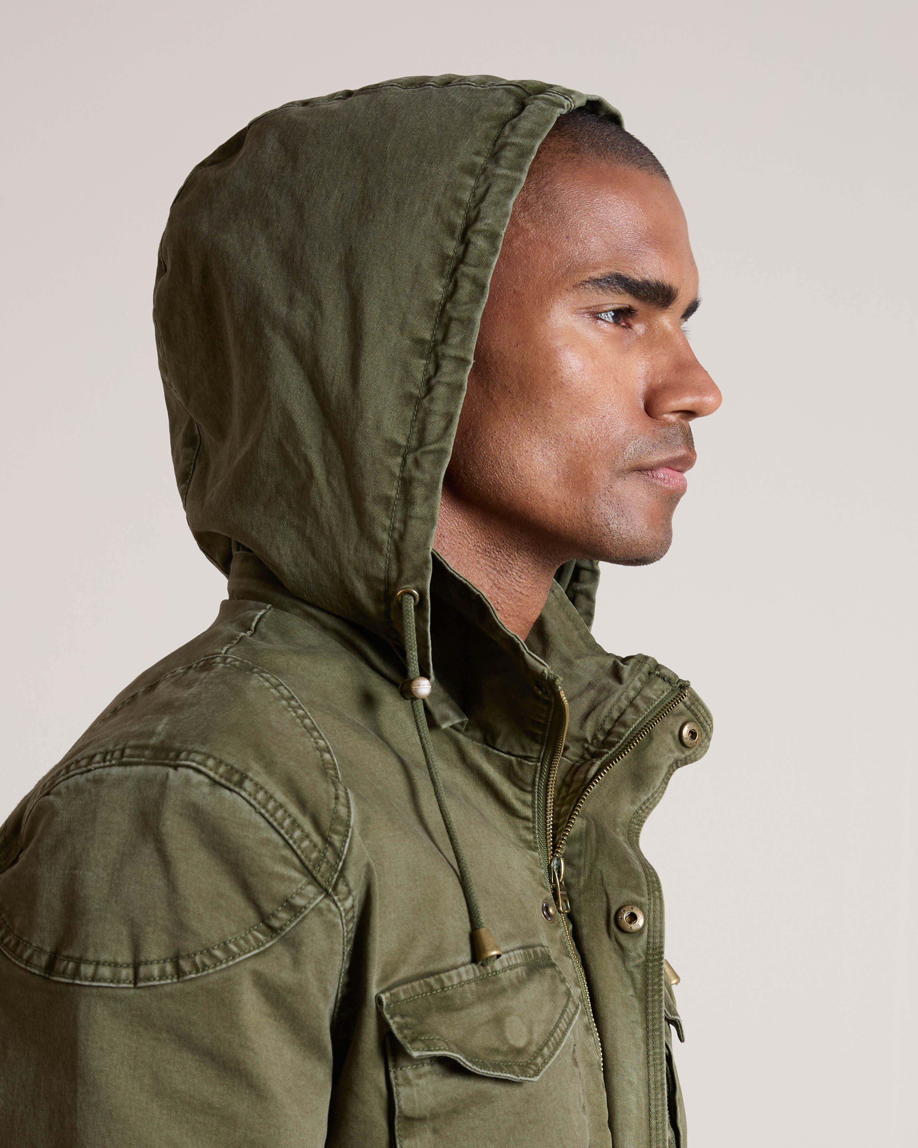 K-WAY Elements Men's Safari 3-in-1 Canvas Field Jacket | Cape