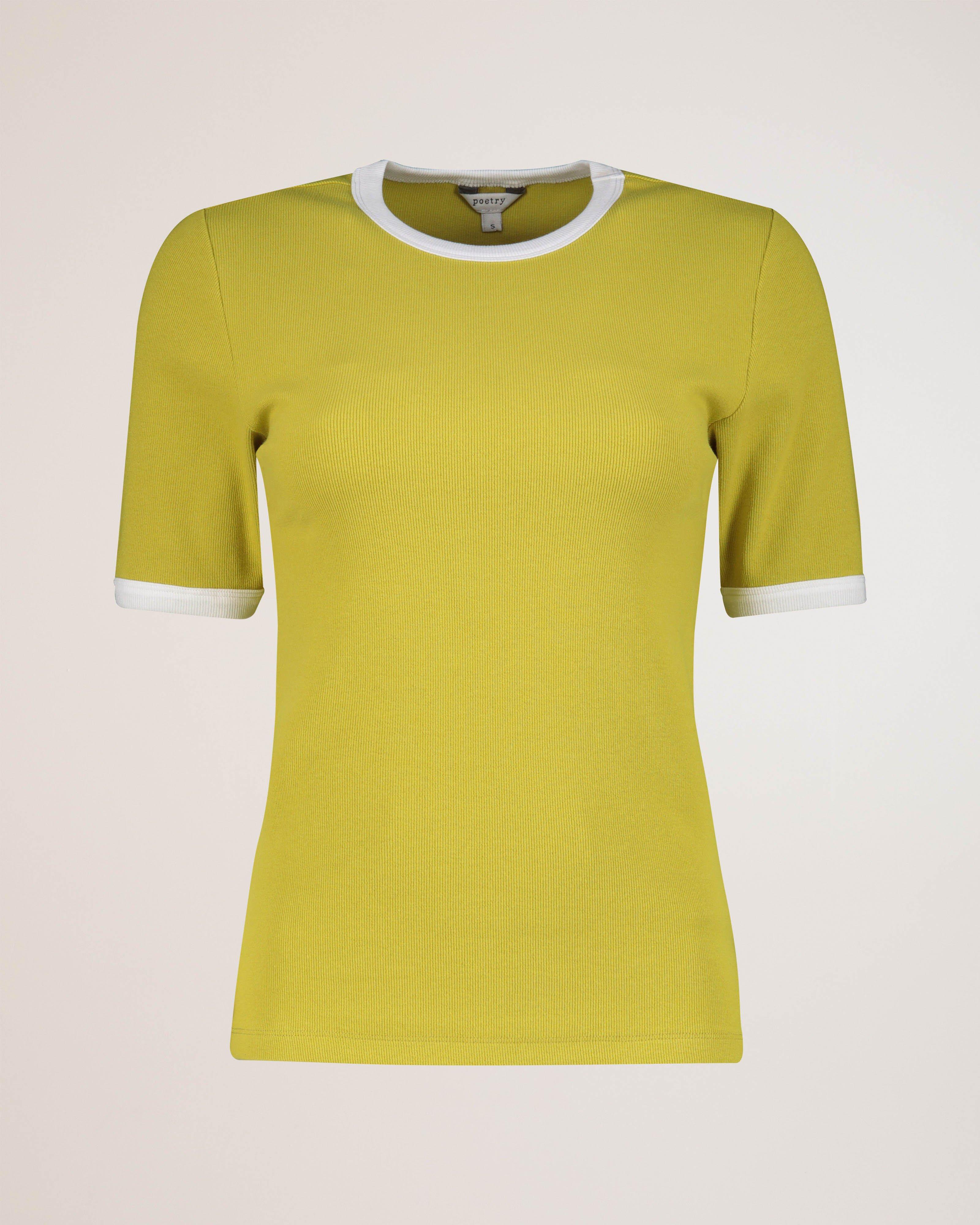 Avalon Two-Tone Ribbed T-Shirt - Poetry Clothing Store