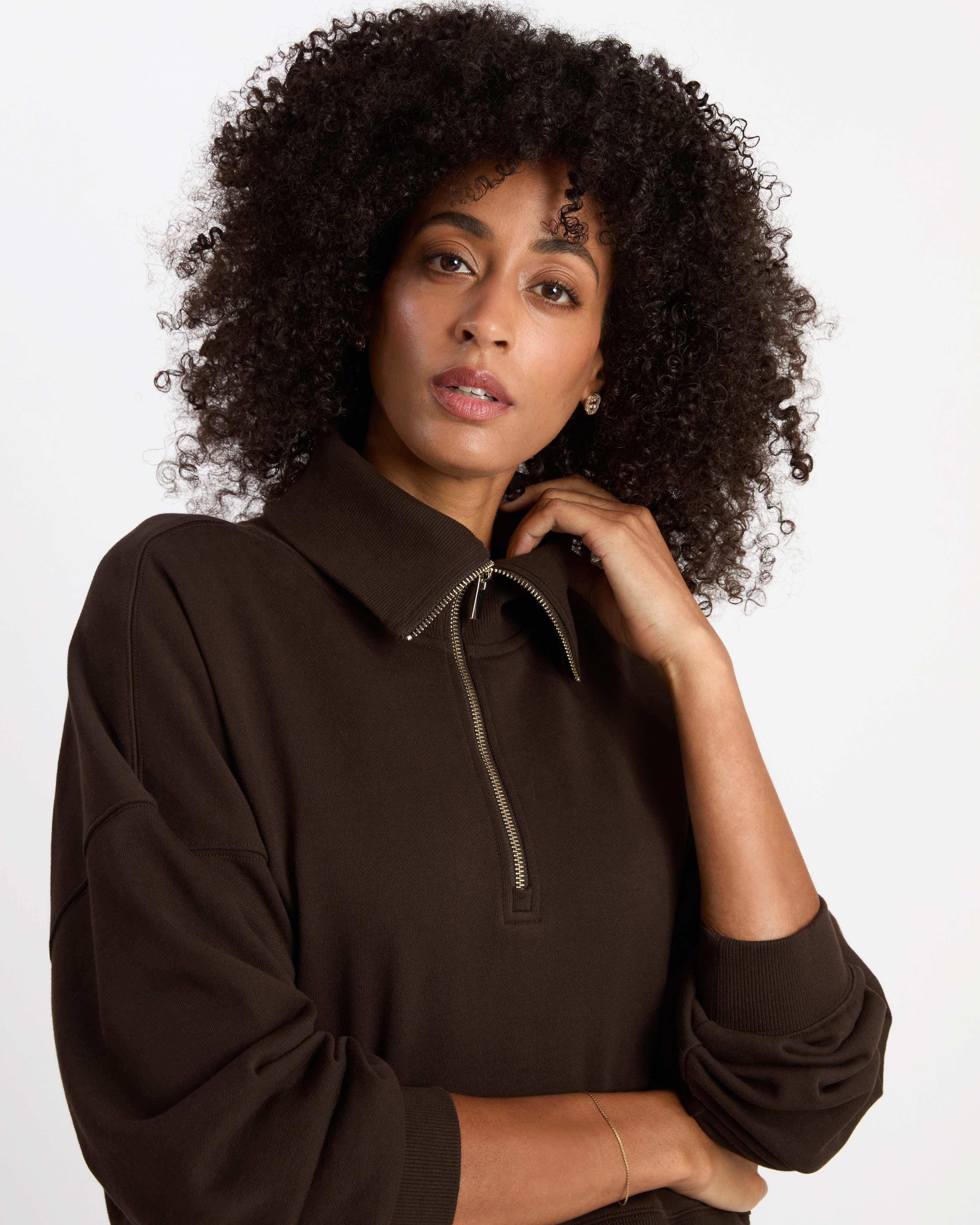  Laurel Sweat Top -  Chocolate