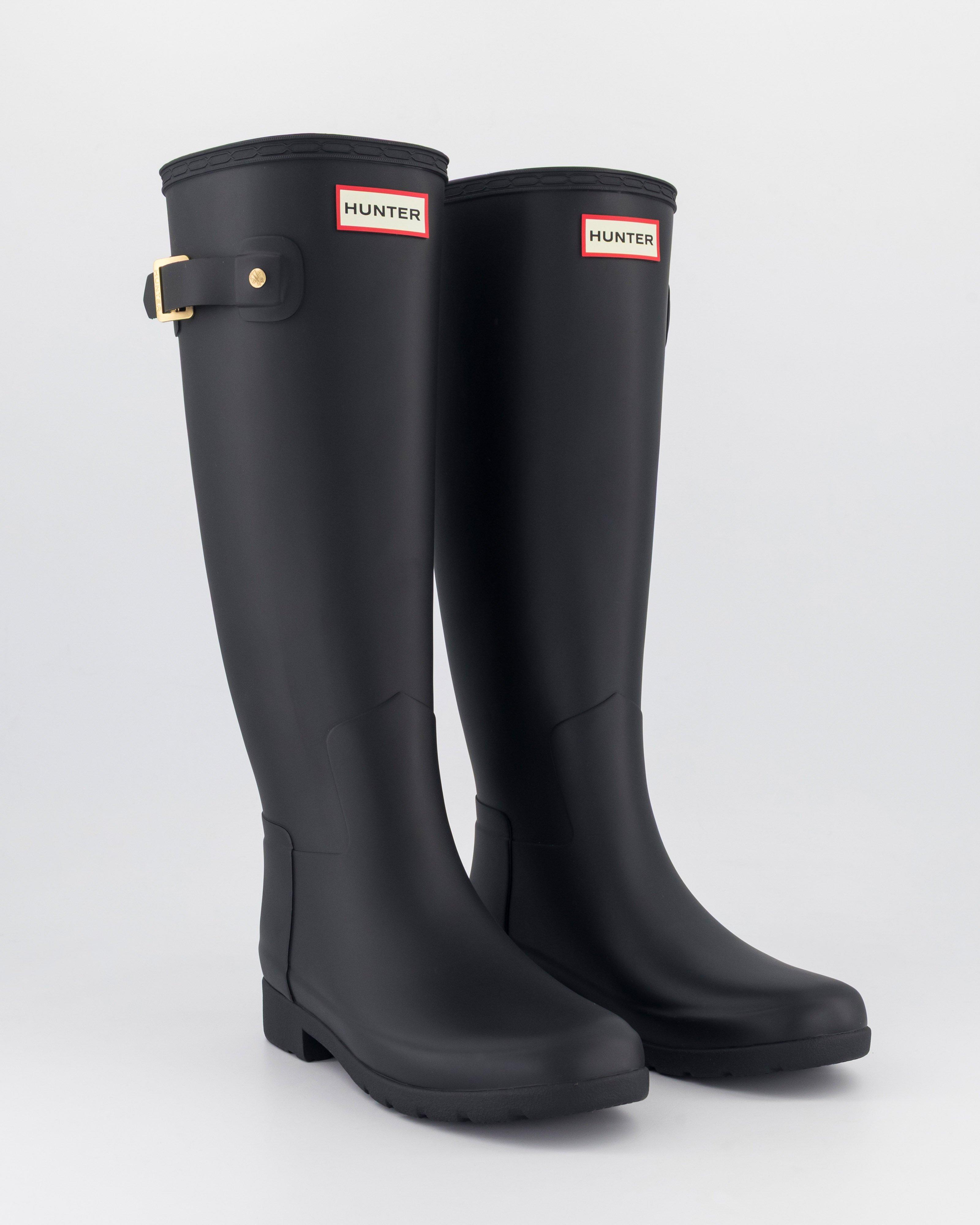 Hunter Refined Gold Trim Tall Boot - Poetry Clothing Store