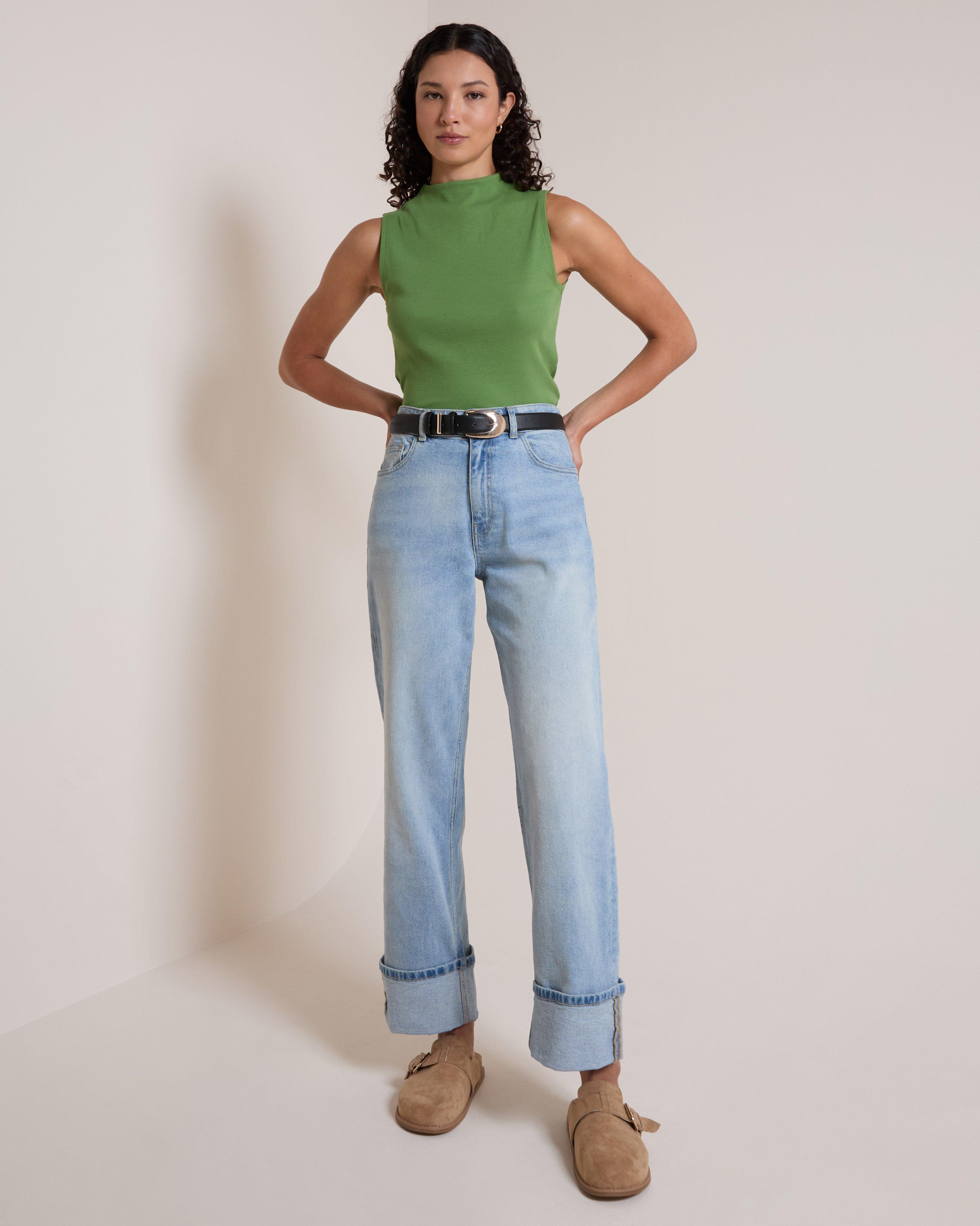 Women's Kelly Muscle Tank | Old Khaki