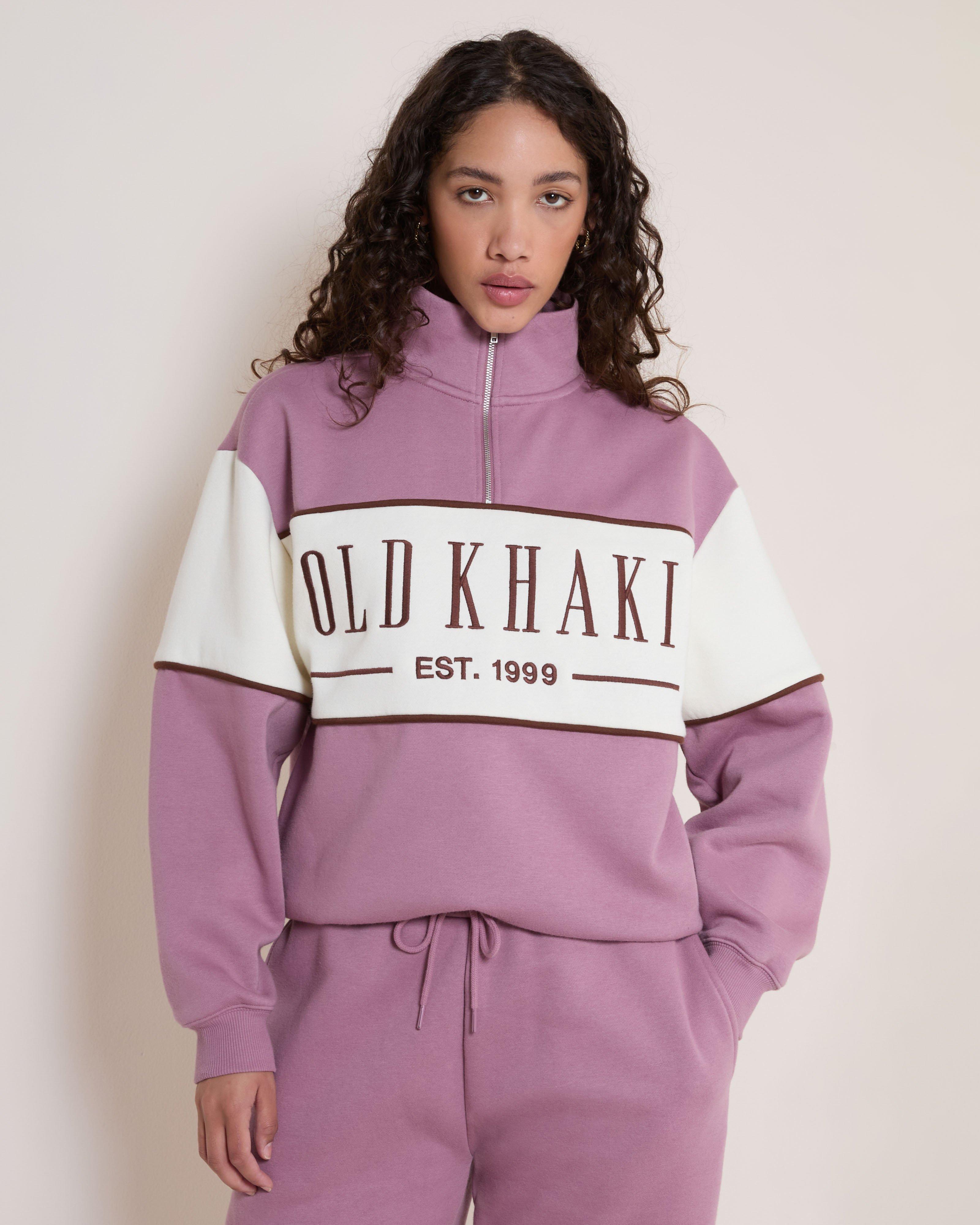 Women's Mandy 1/4 Zip Sweat Top | Old Khaki